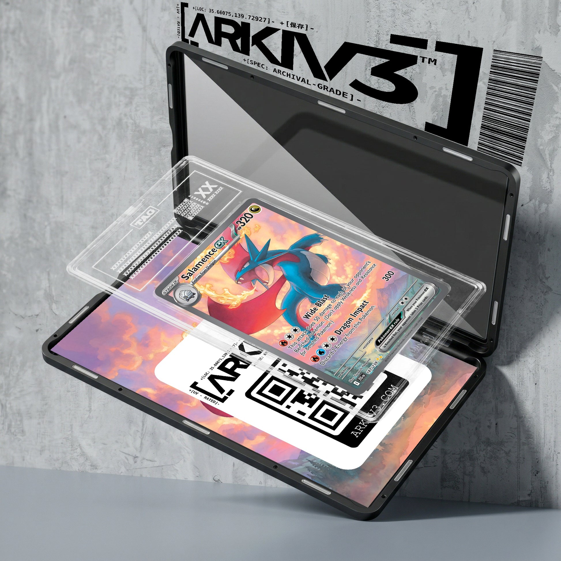 ARKIV3 TAG graded exploded mockup