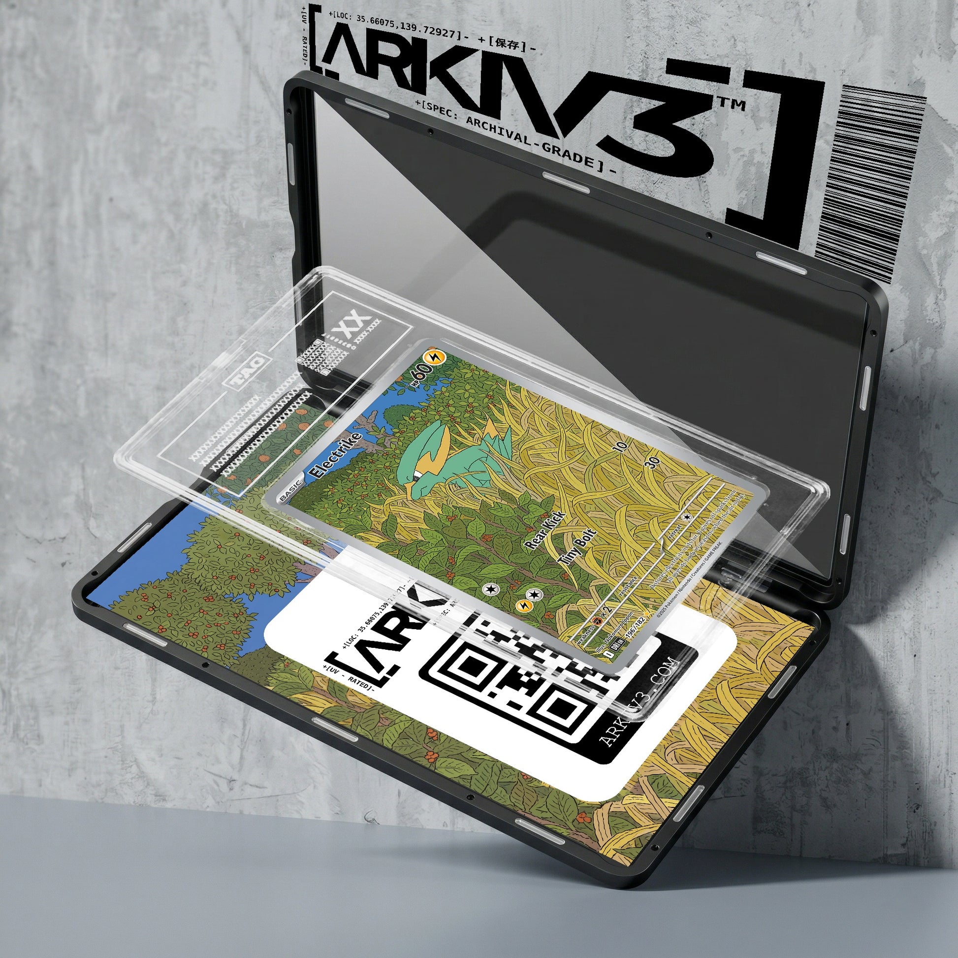 ARKIV3 TAG graded exploded mockup