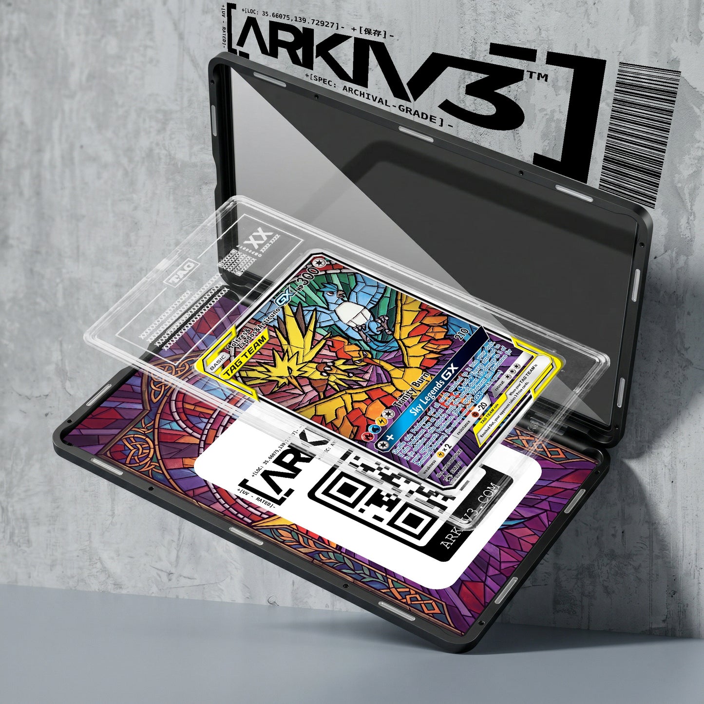 ARKIV3 TAG graded exploded mockup