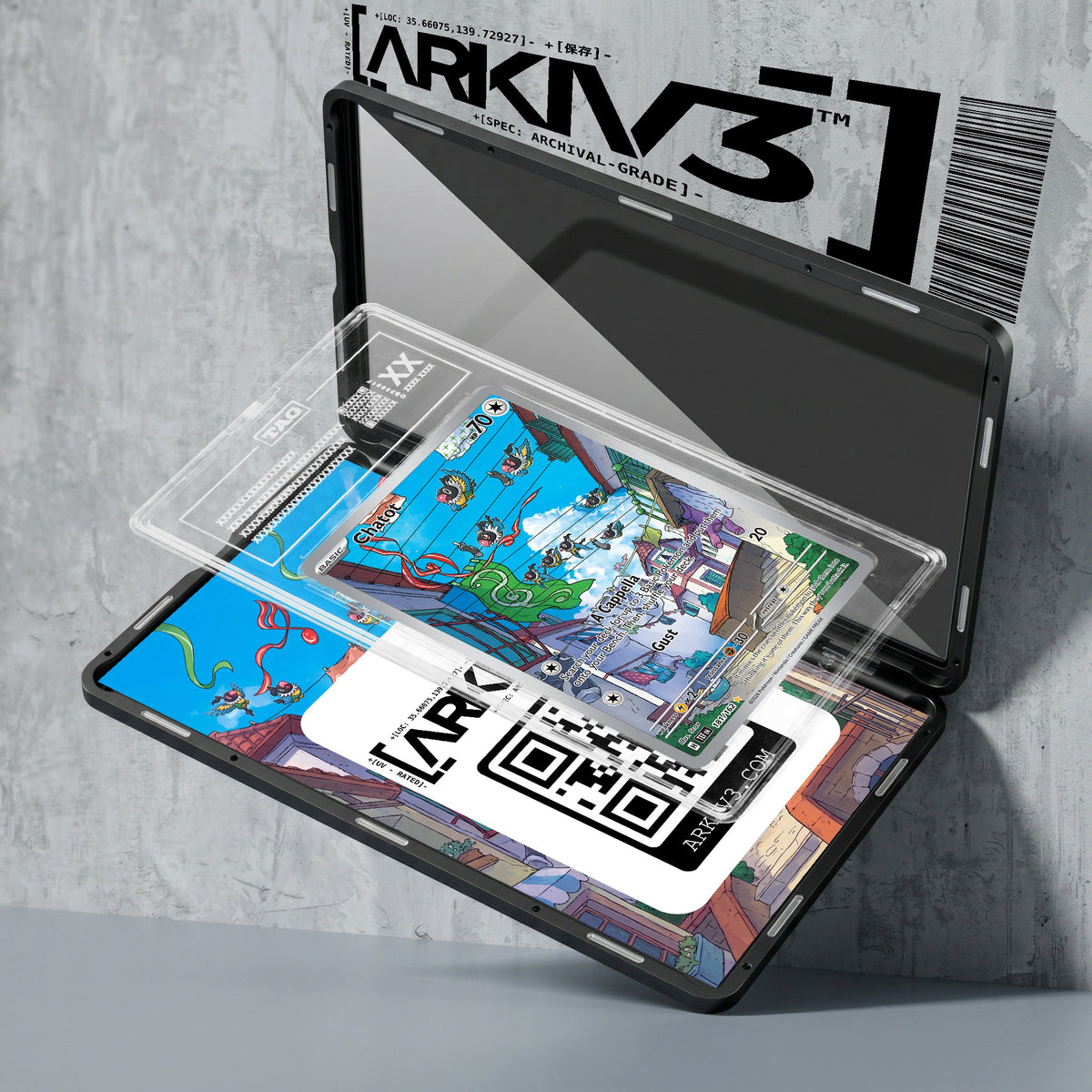 ARKIV3 TAG graded exploded mockup