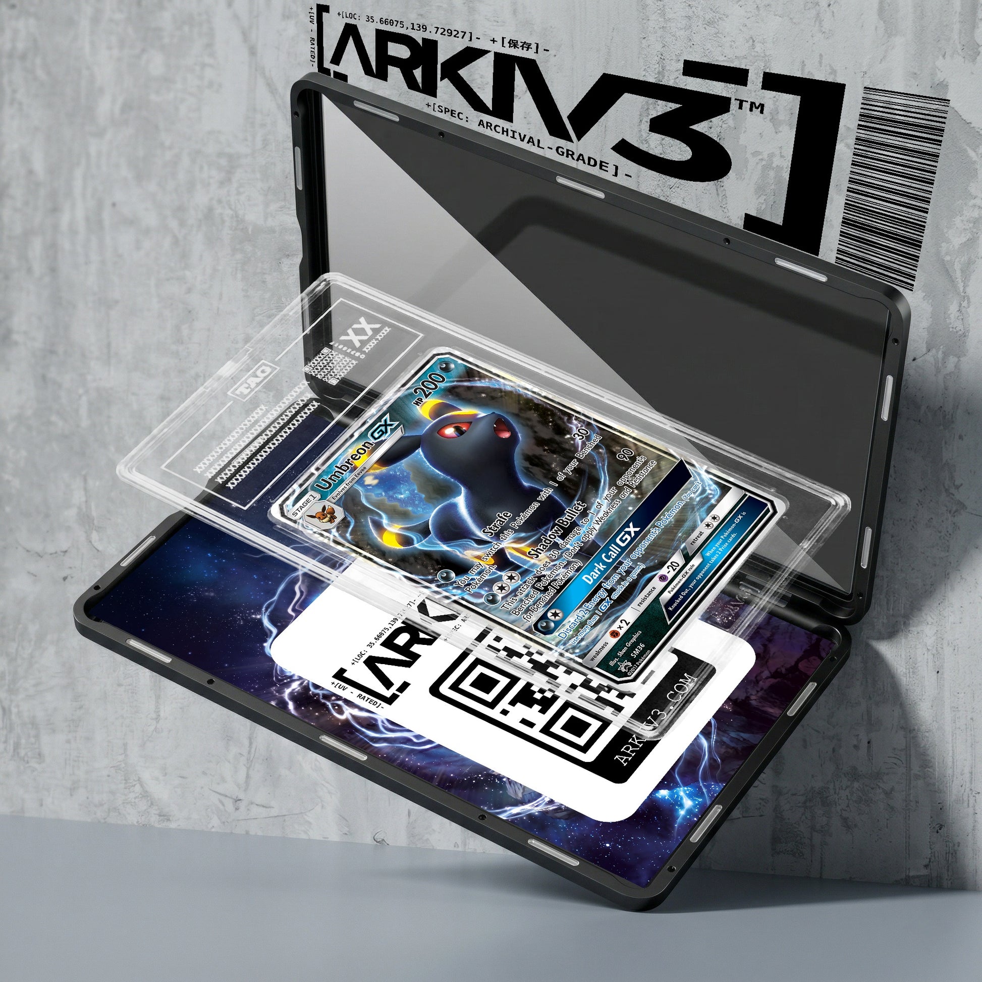 ARKIV3 TAG graded exploded mockup
