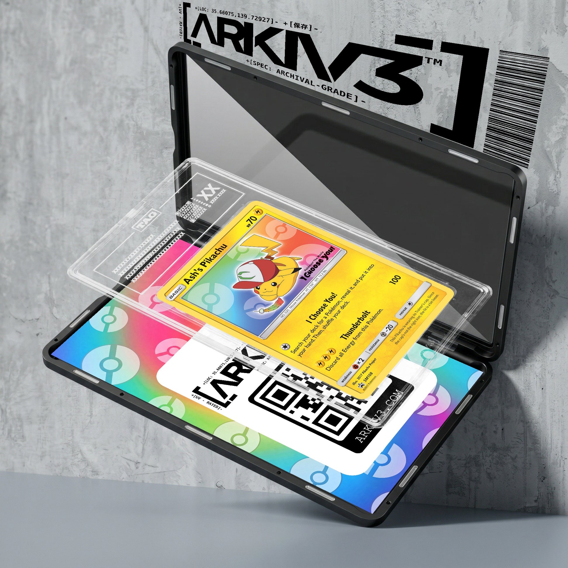 ARKIV3 TAG graded exploded mockup
