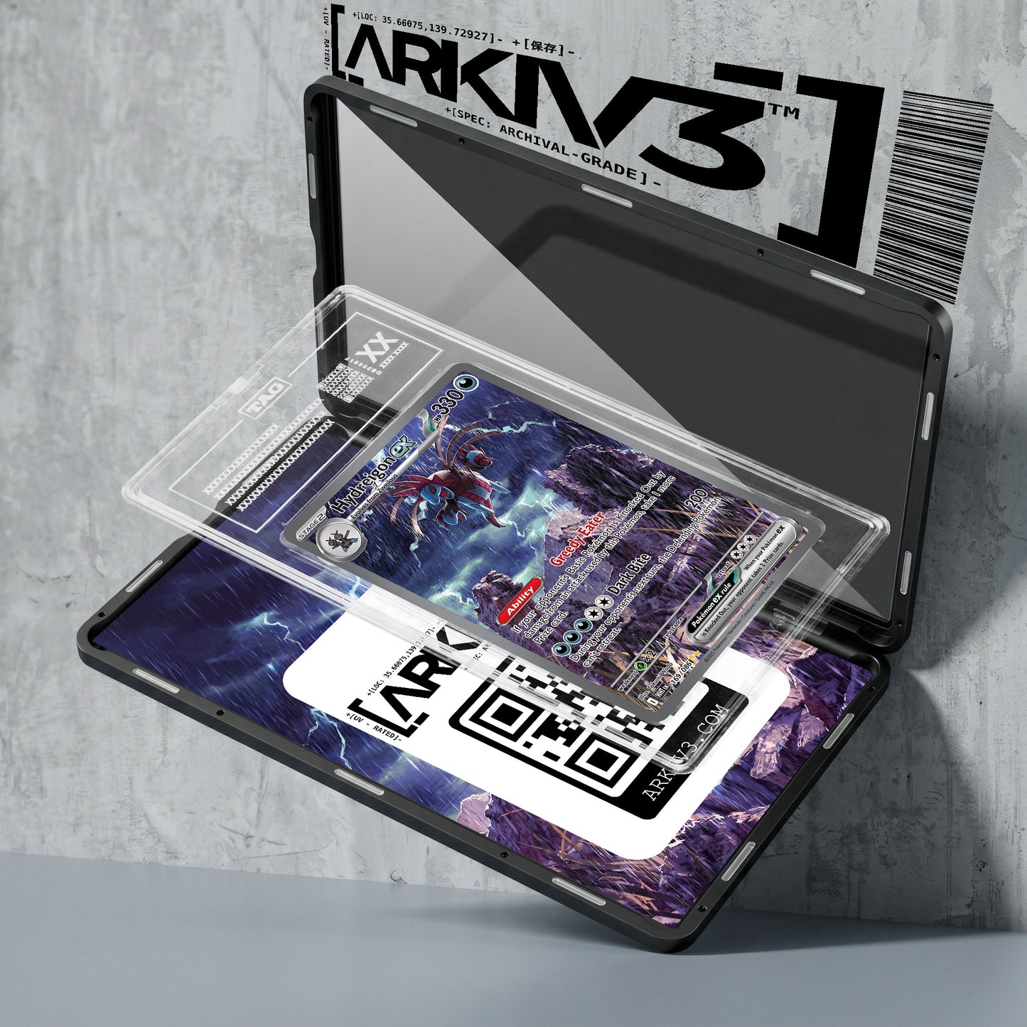 ARKIV3 TAG graded exploded mockup