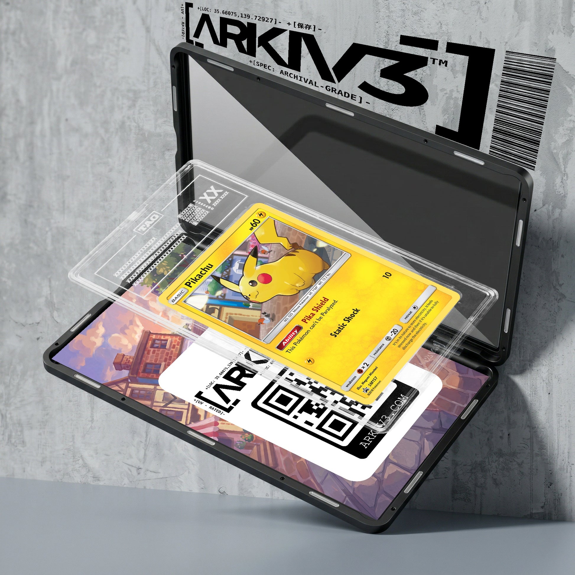 ARKIV3 TAG graded exploded mockup