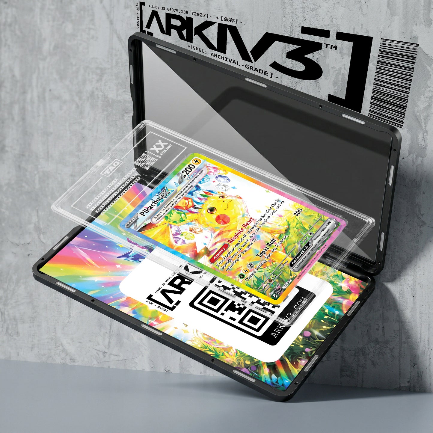 ARKIV3 TAG graded exploded mockup