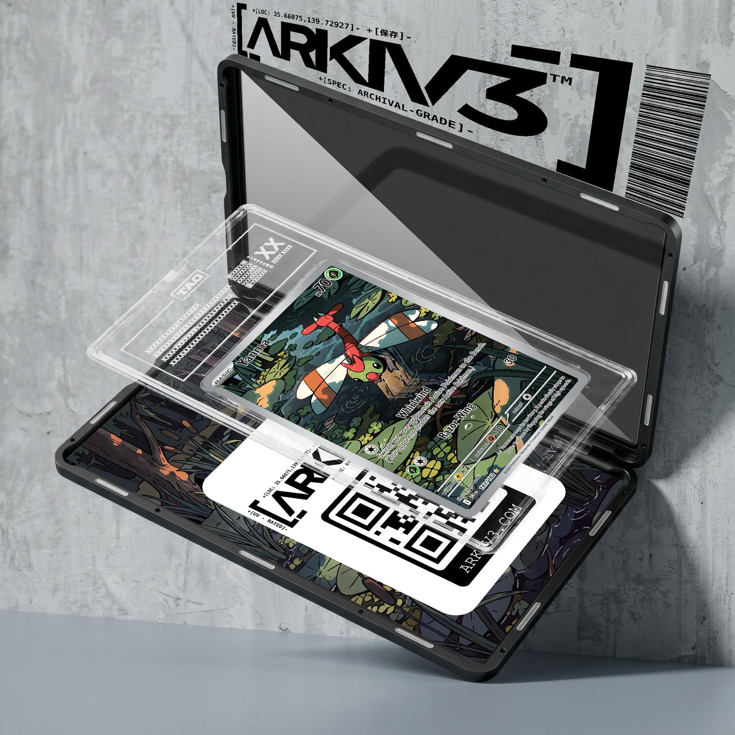 ARKIV3 TAG graded exploded mockup