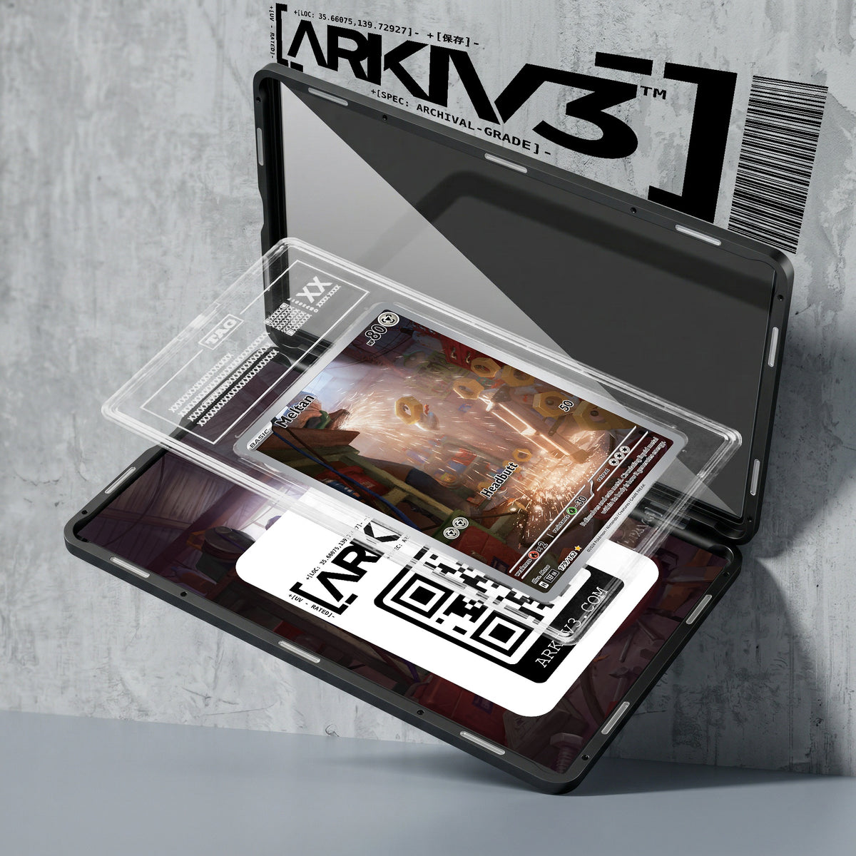 ARKIV3 TAG graded exploded mockup