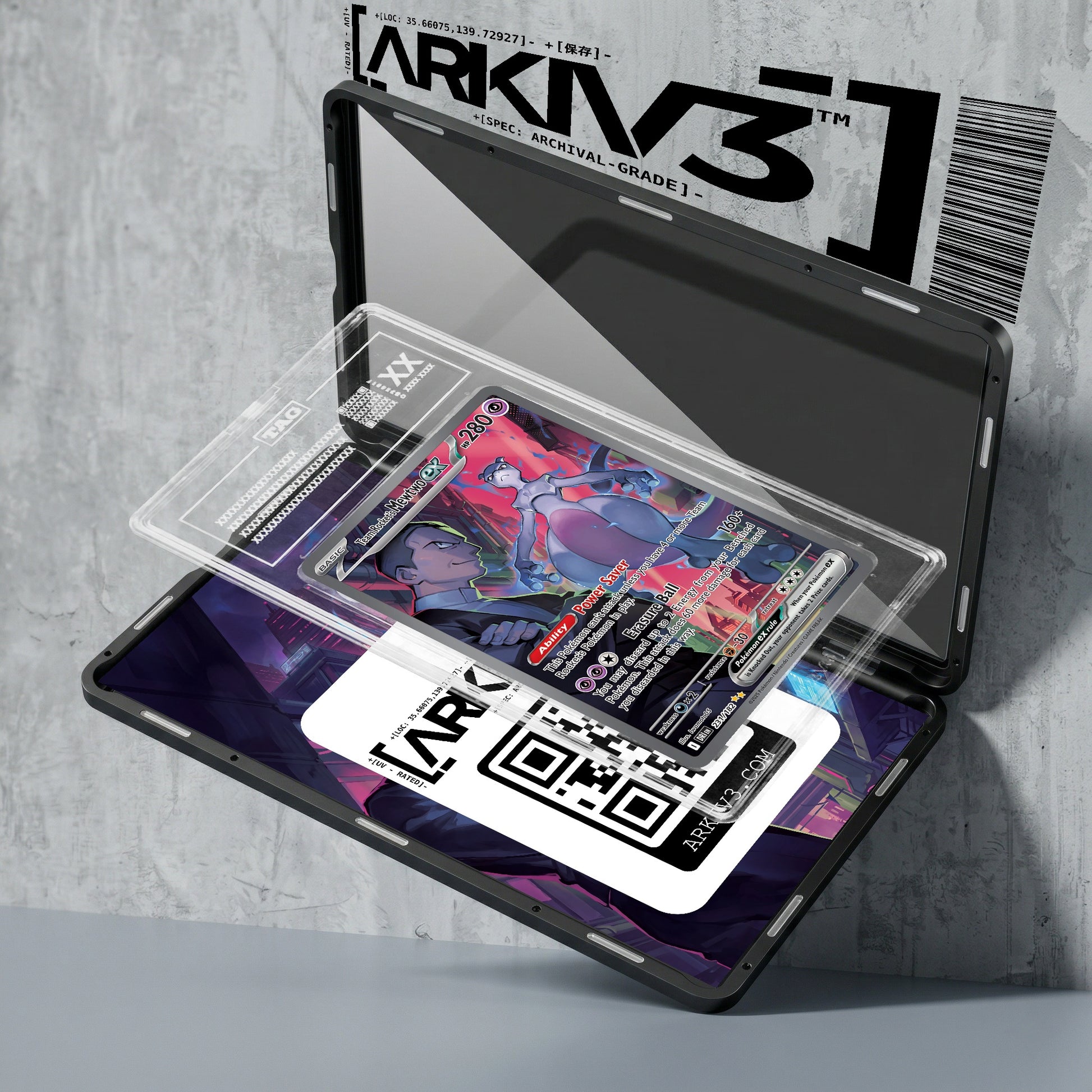 ARKIV3 TAG graded exploded mockup