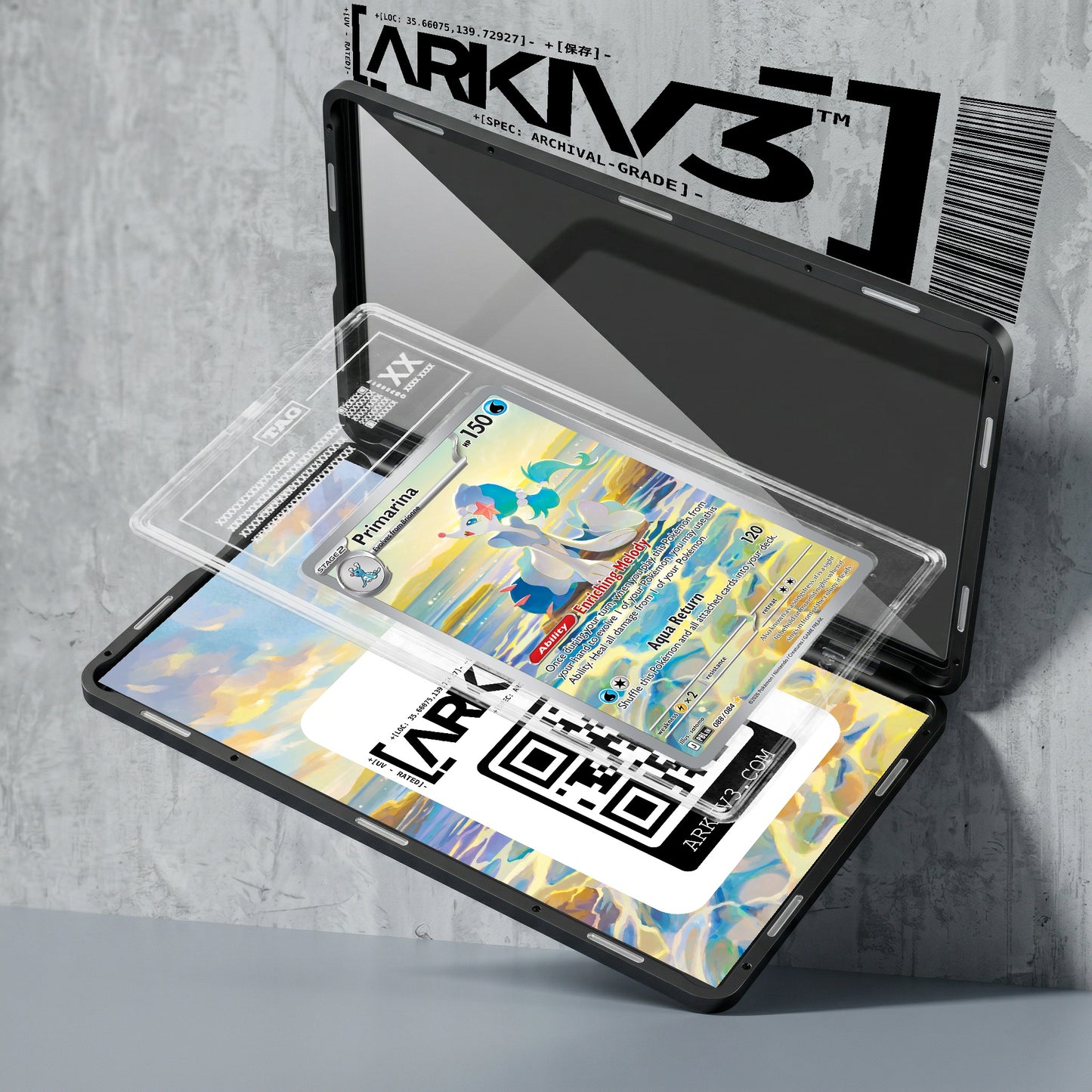 ARKIV3 TAG graded exploded mockup