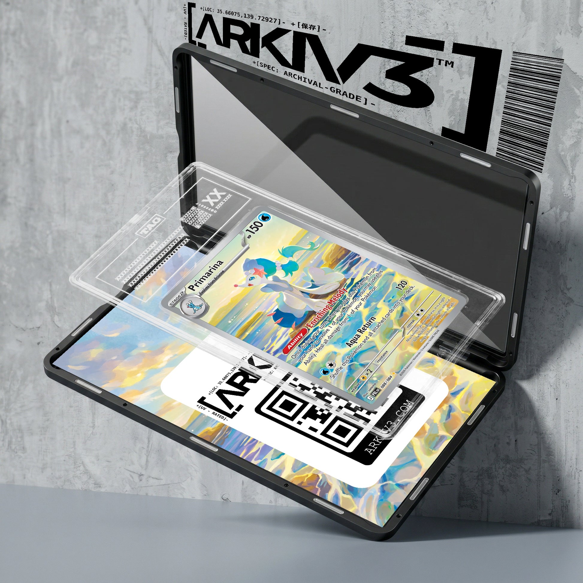 ARKIV3 TAG graded exploded mockup