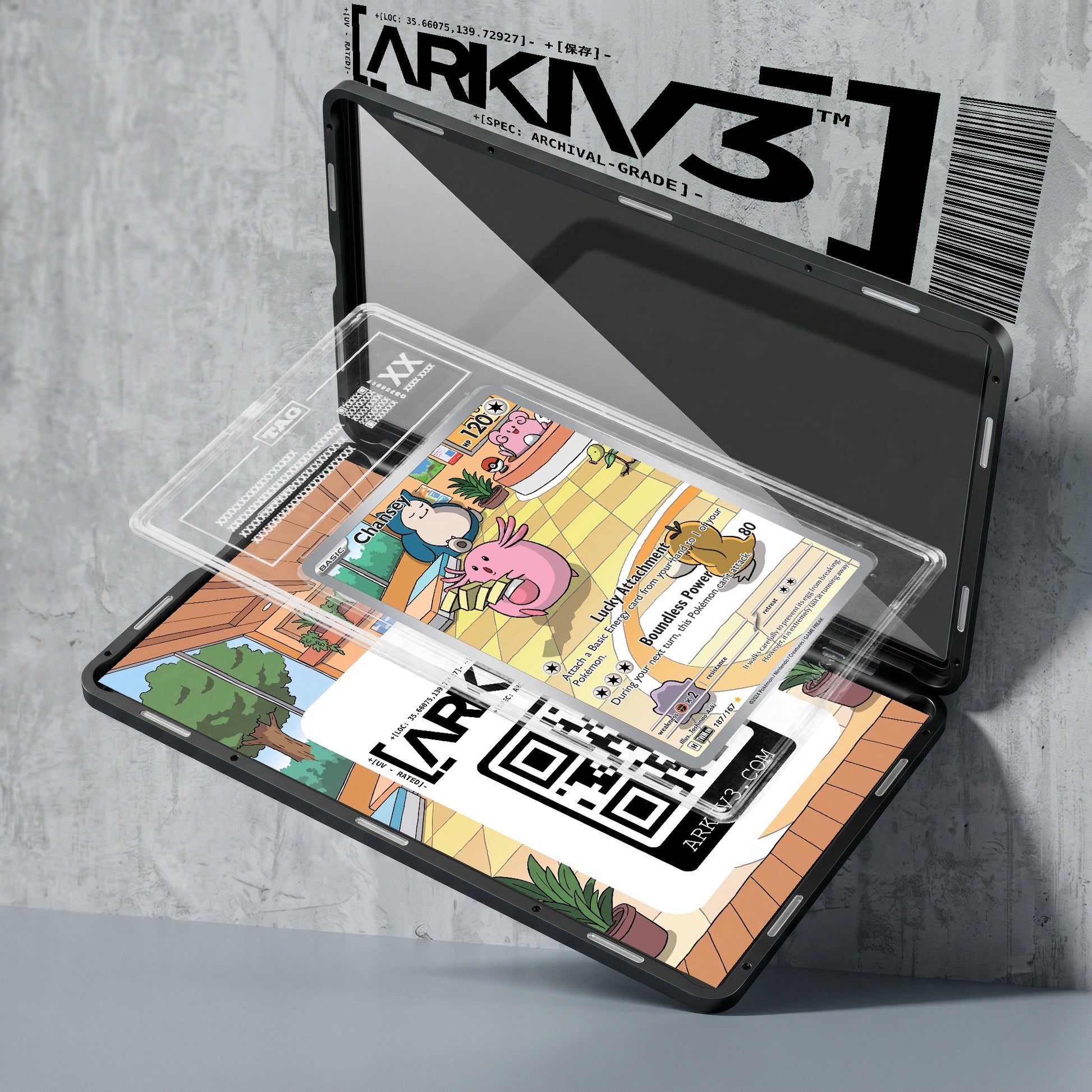 ARKIV3 TAG graded exploded mockup