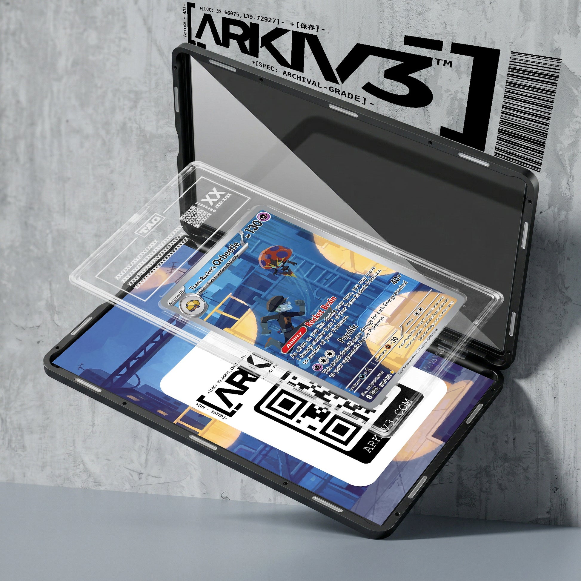ARKIV3 TAG graded exploded mockup