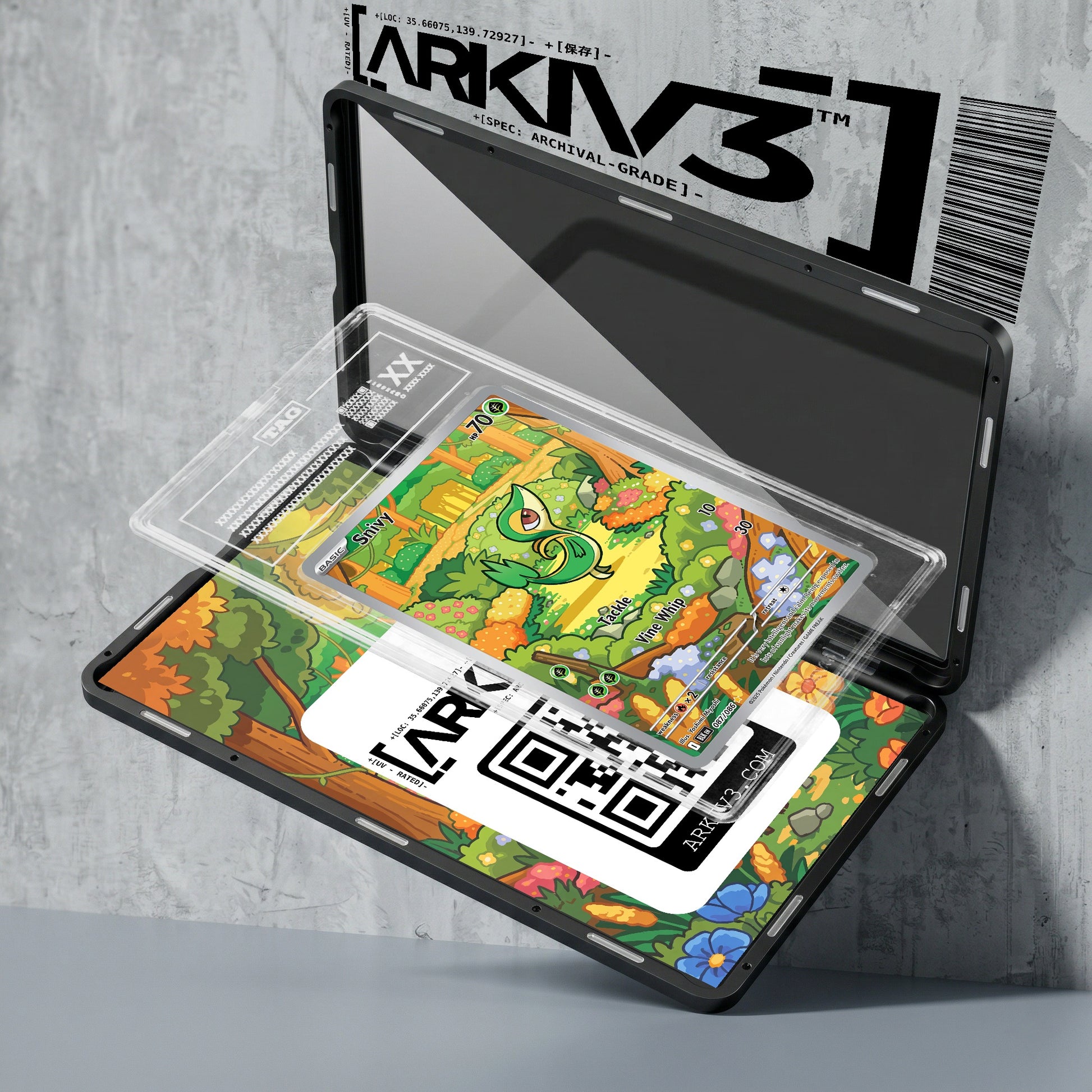 ARKIV3 TAG graded exploded mockup