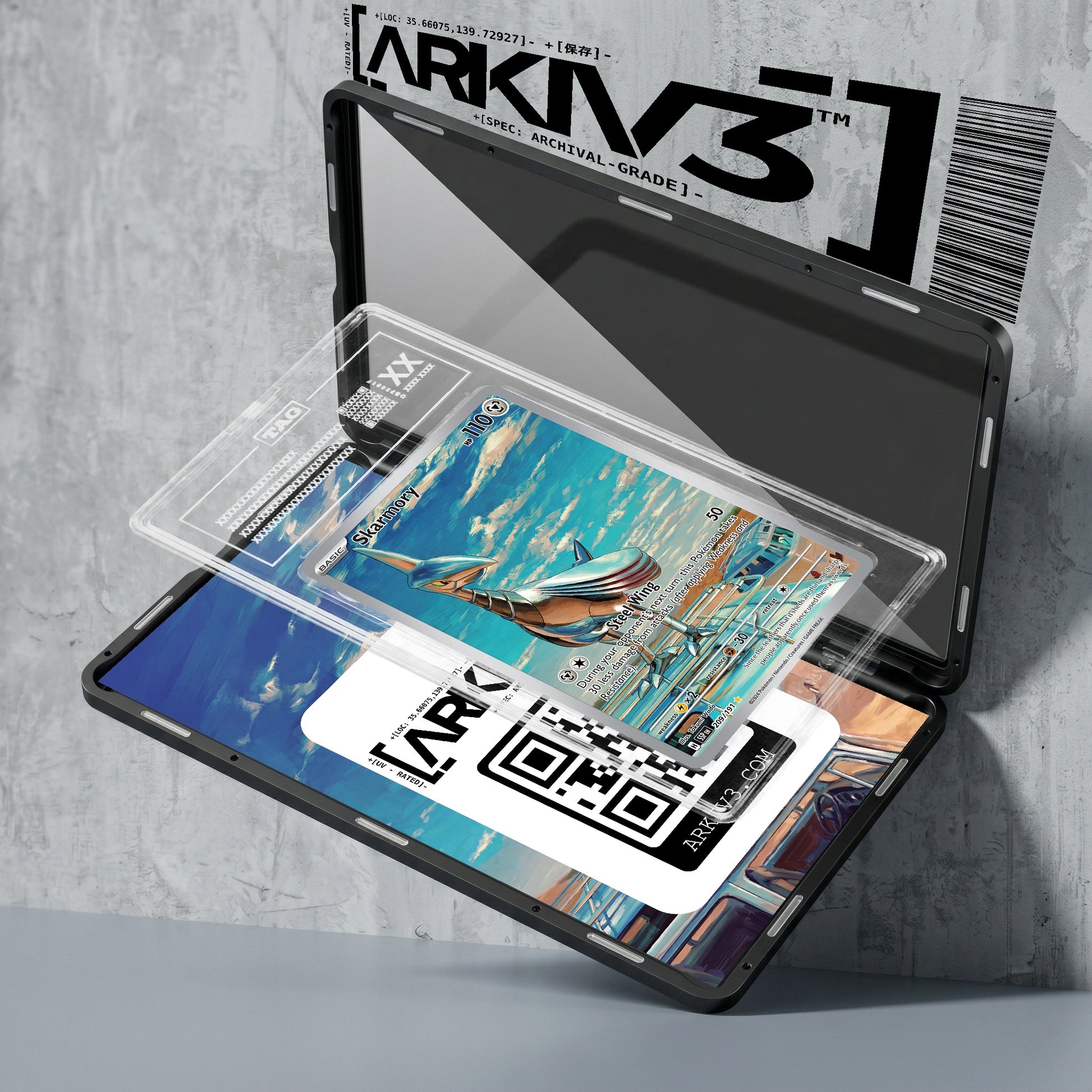 ARKIV3 TAG graded exploded mockup