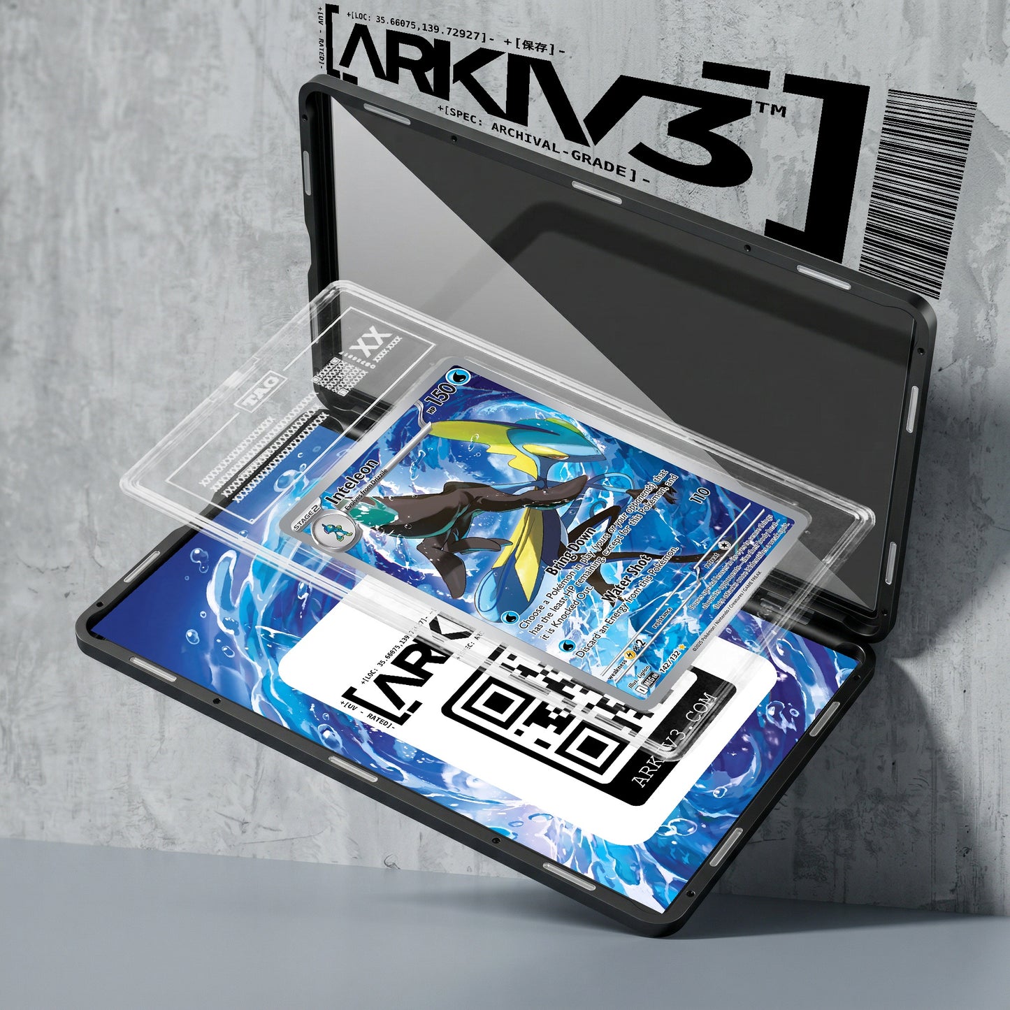 ARKIV3 TAG graded exploded mockup