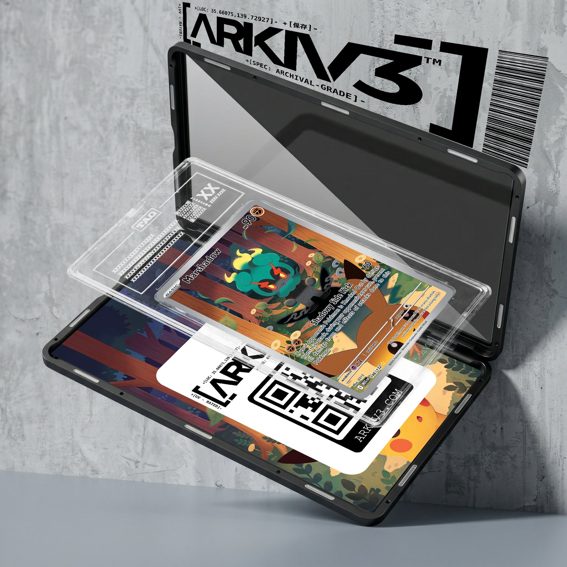 ARKIV3 TAG graded exploded mockup