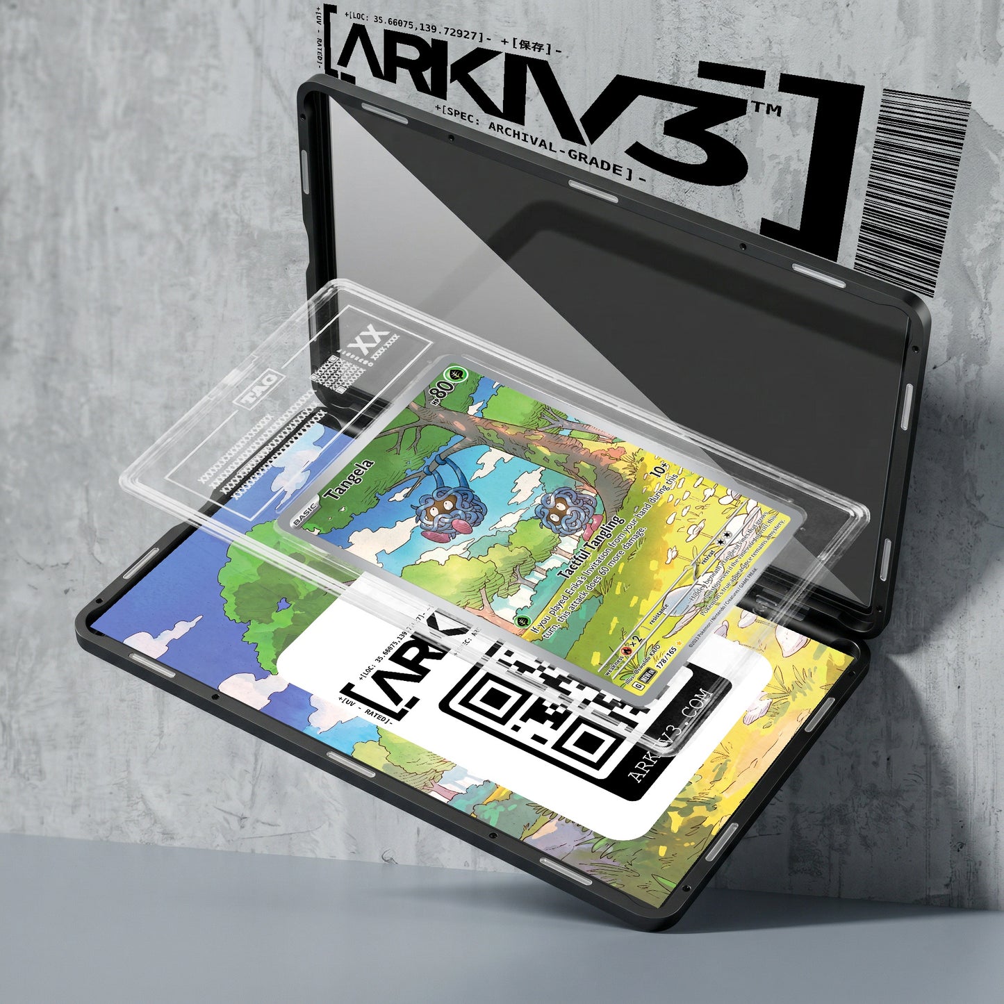 ARKIV3 TAG graded exploded mockup