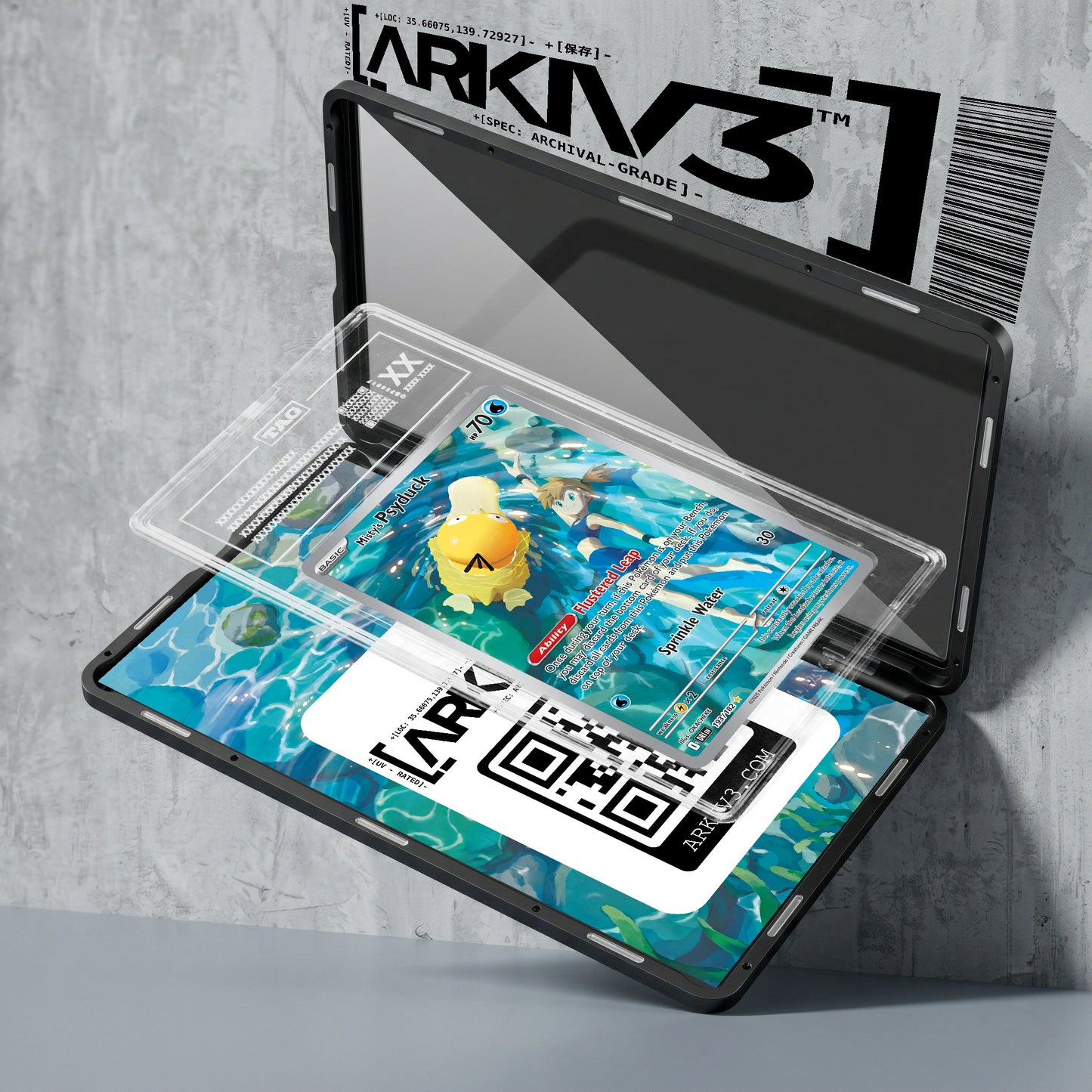 ARKIV3 TAG graded exploded mockup