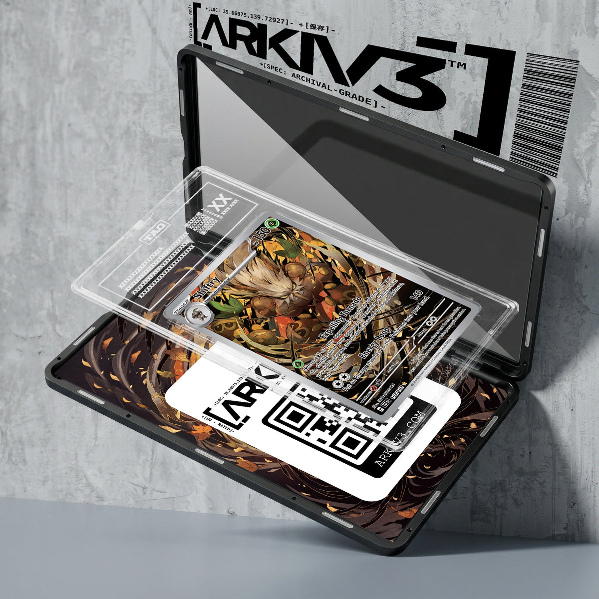 ARKIV3 TAG graded exploded mockup
