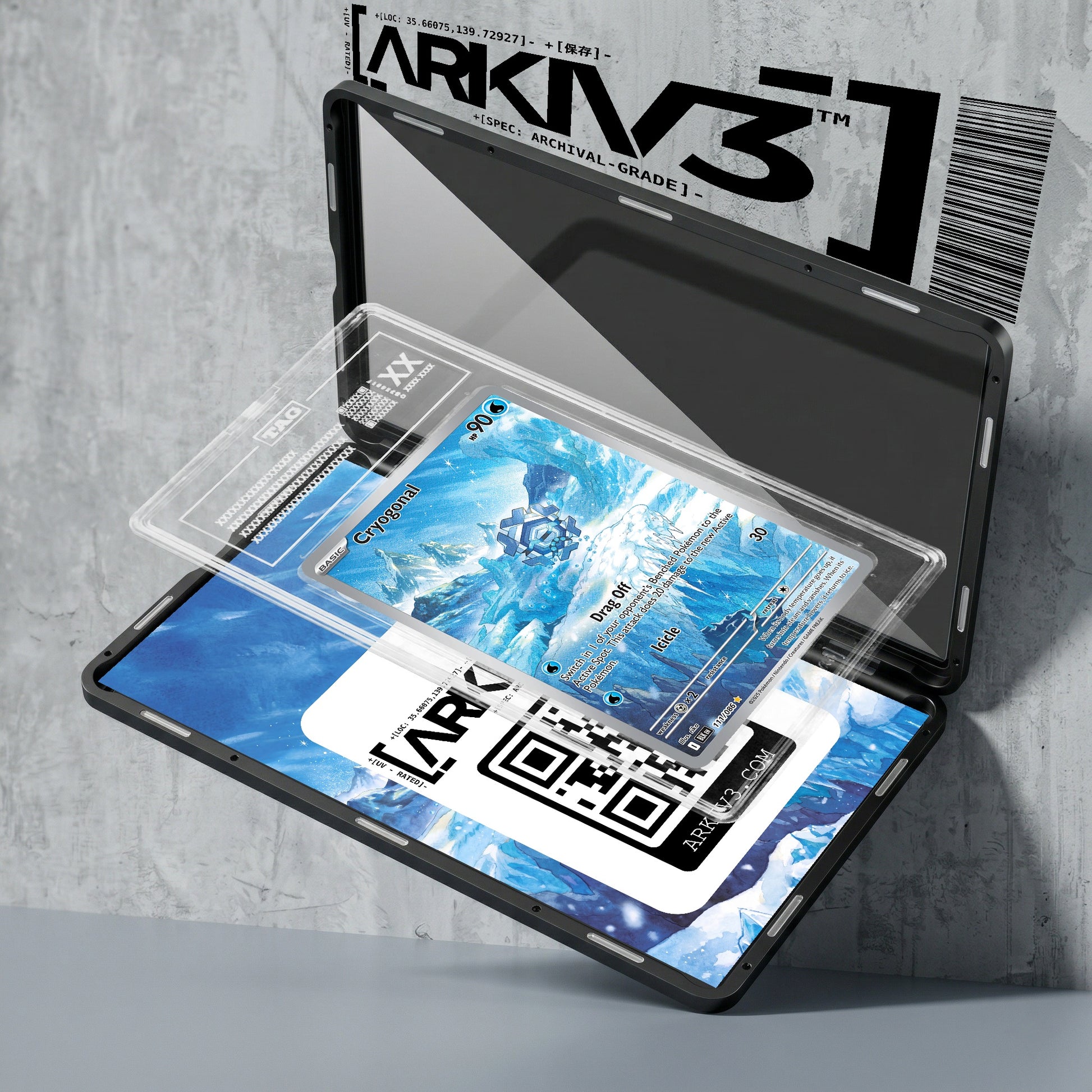 ARKIV3 TAG graded exploded mockup