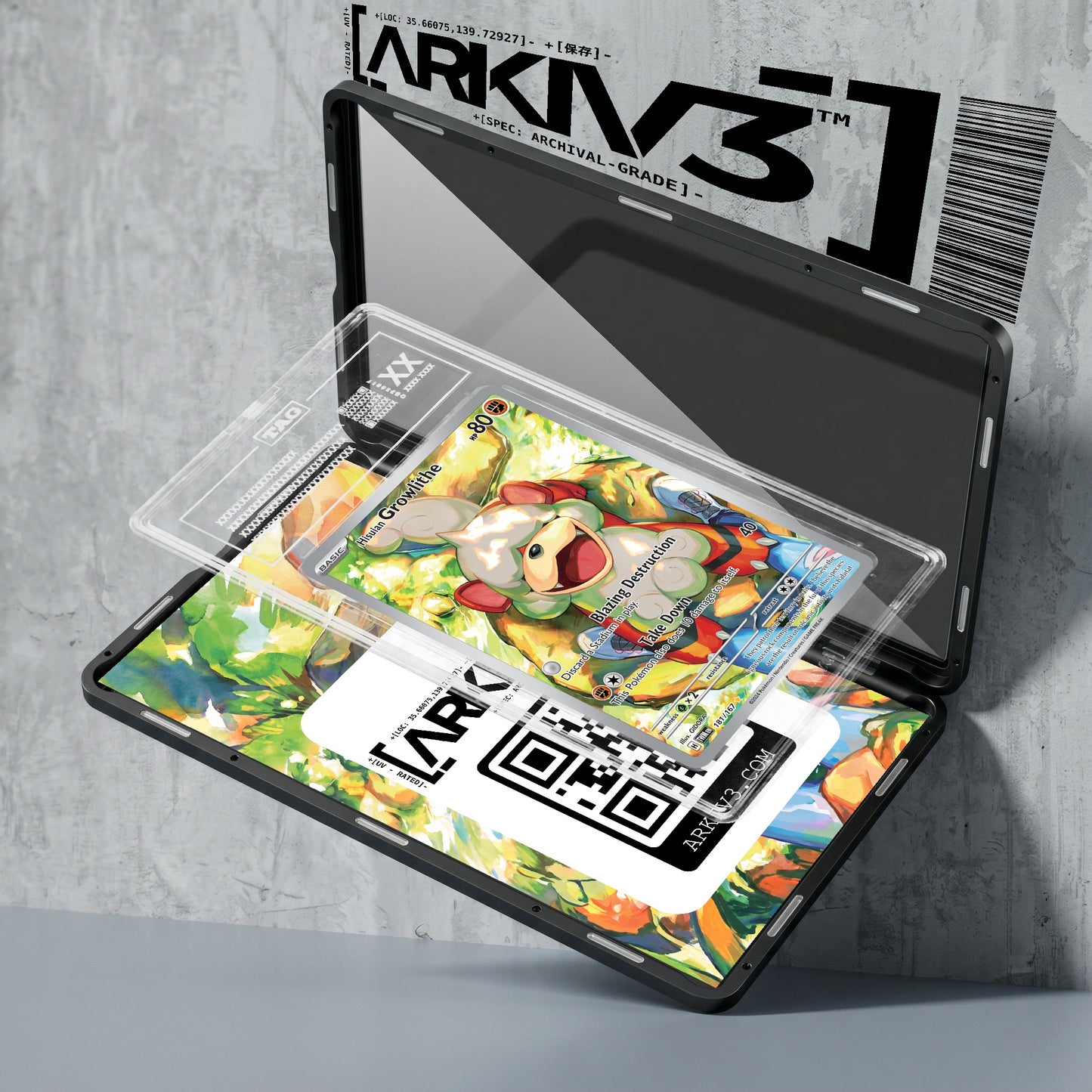 ARKIV3 TAG graded exploded mockup
