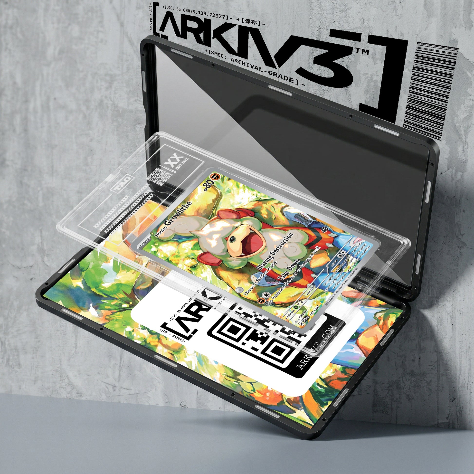 ARKIV3 TAG graded exploded mockup