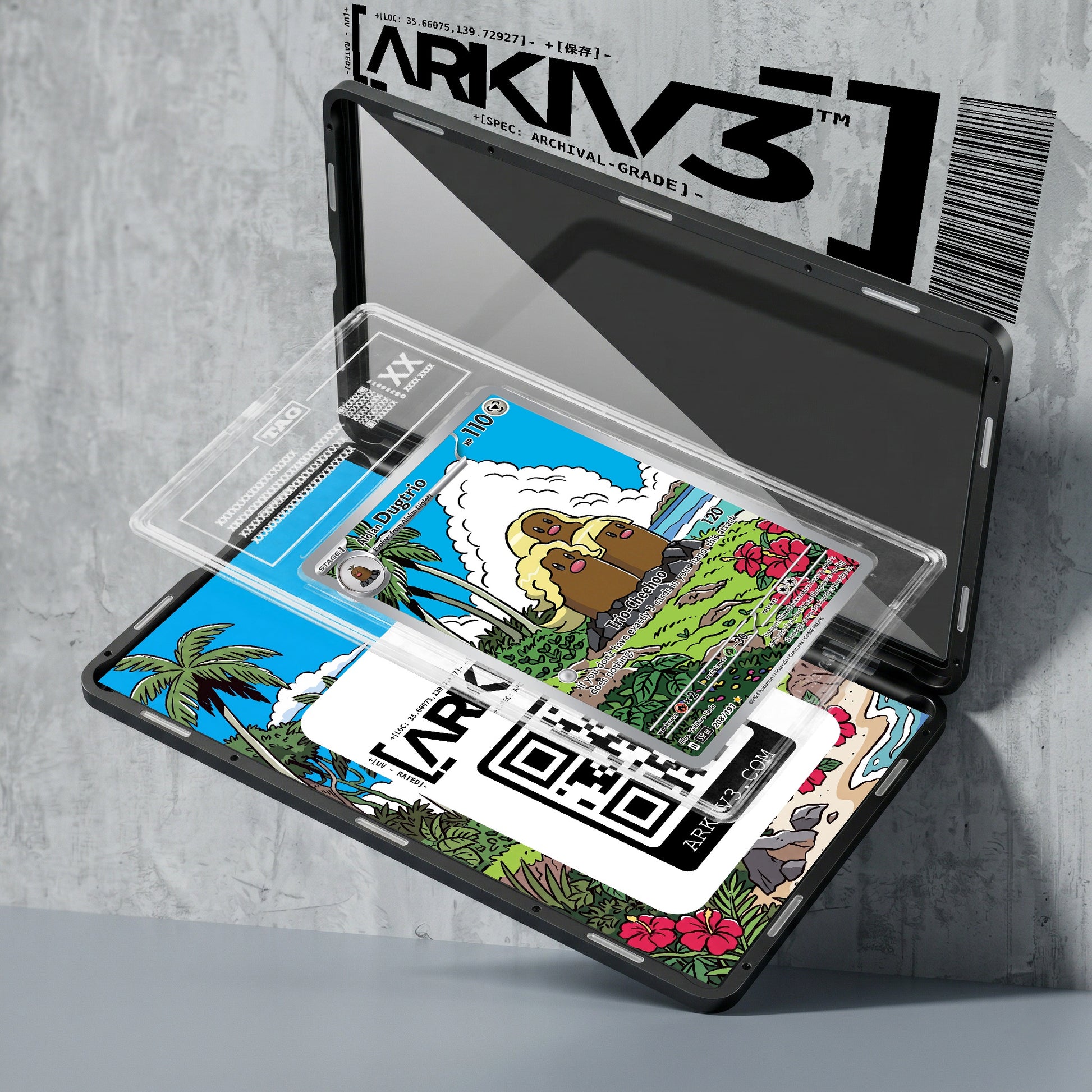 ARKIV3 TAG graded exploded mockup