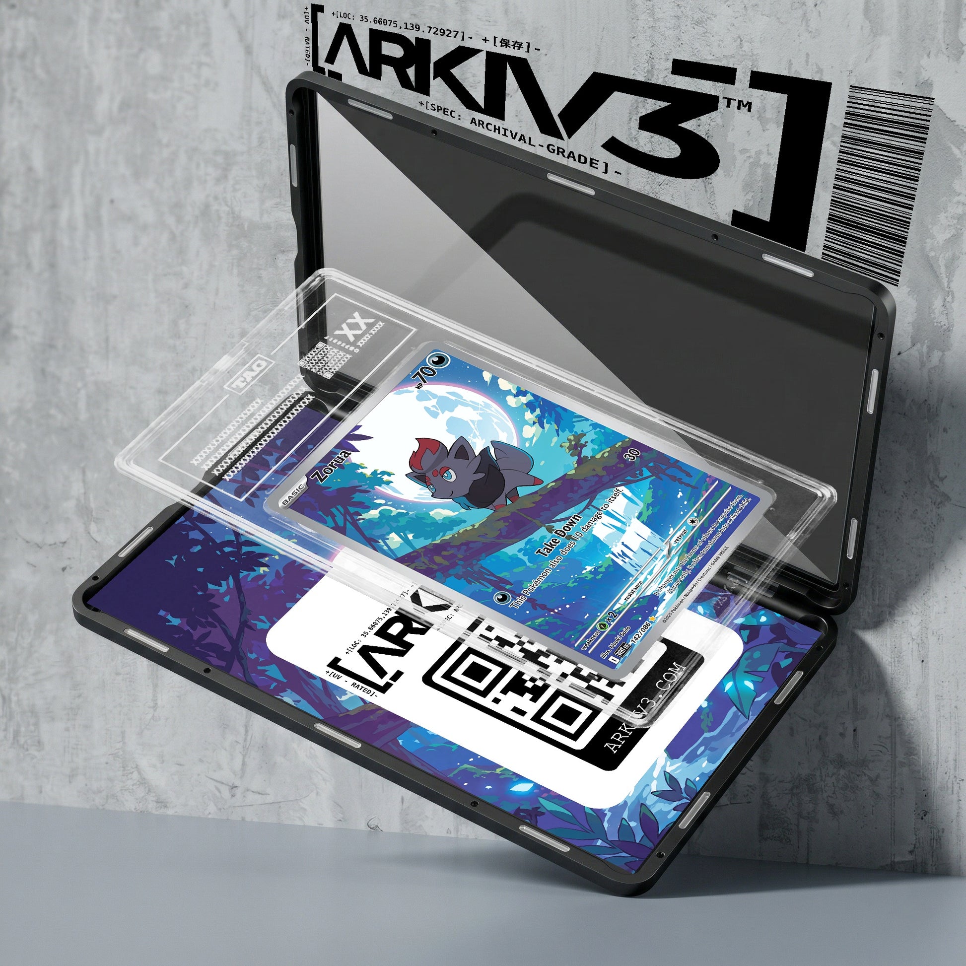 ARKIV3 TAG graded exploded mockup
