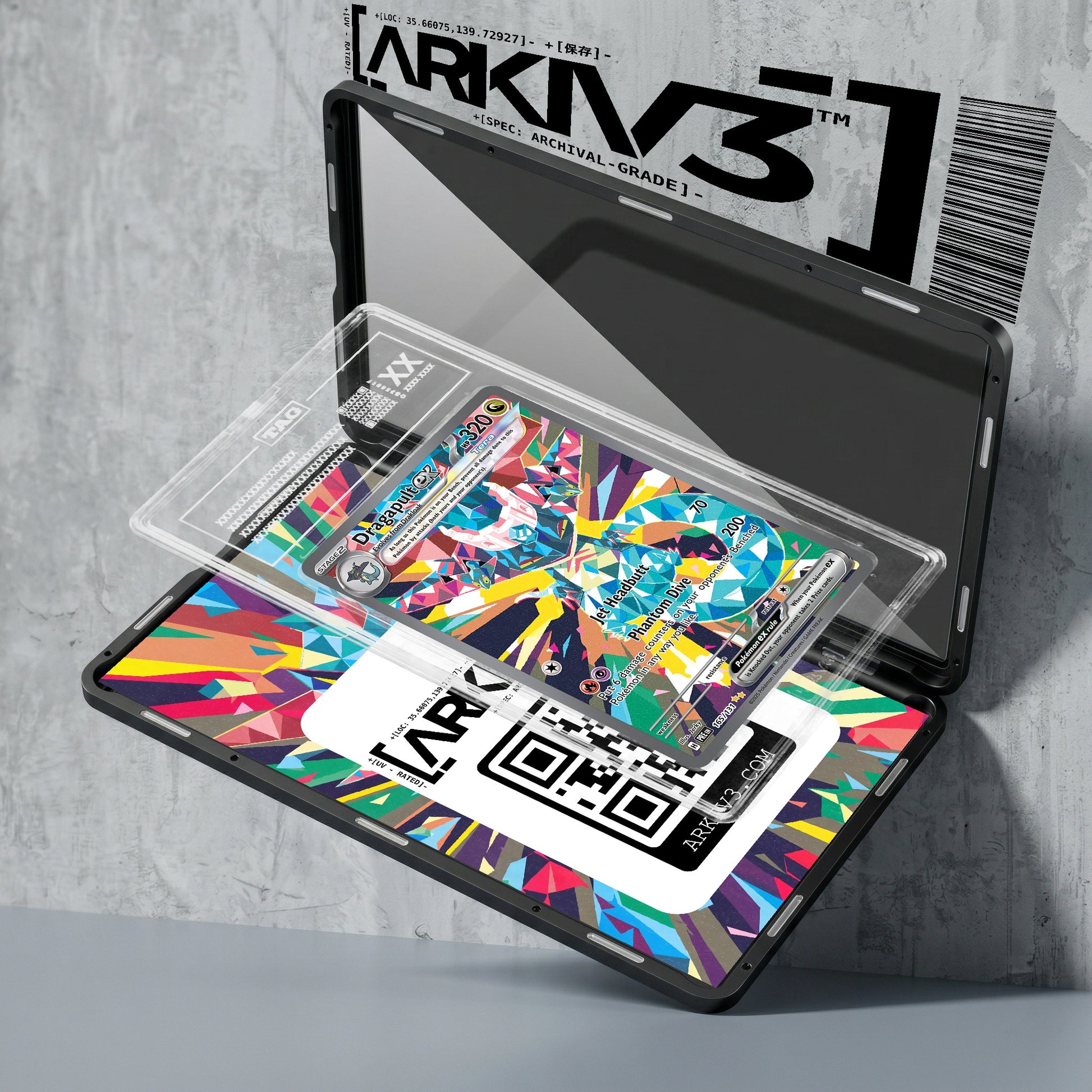 ARKIV3 TAG graded exploded mockup