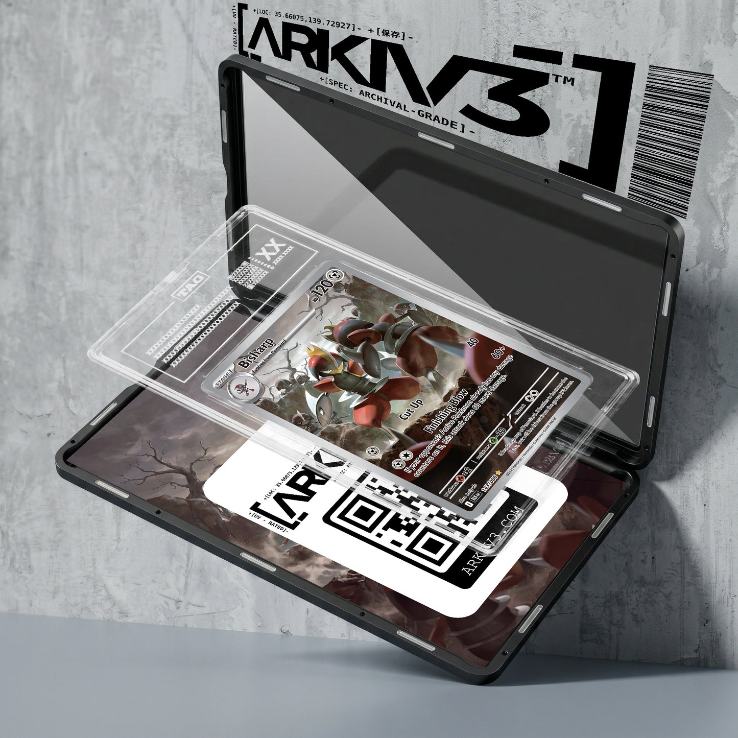 ARKIV3 TAG graded exploded mockup
