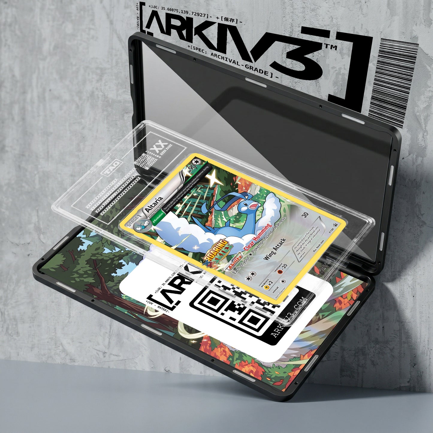 ARKIV3 TAG graded exploded mockup