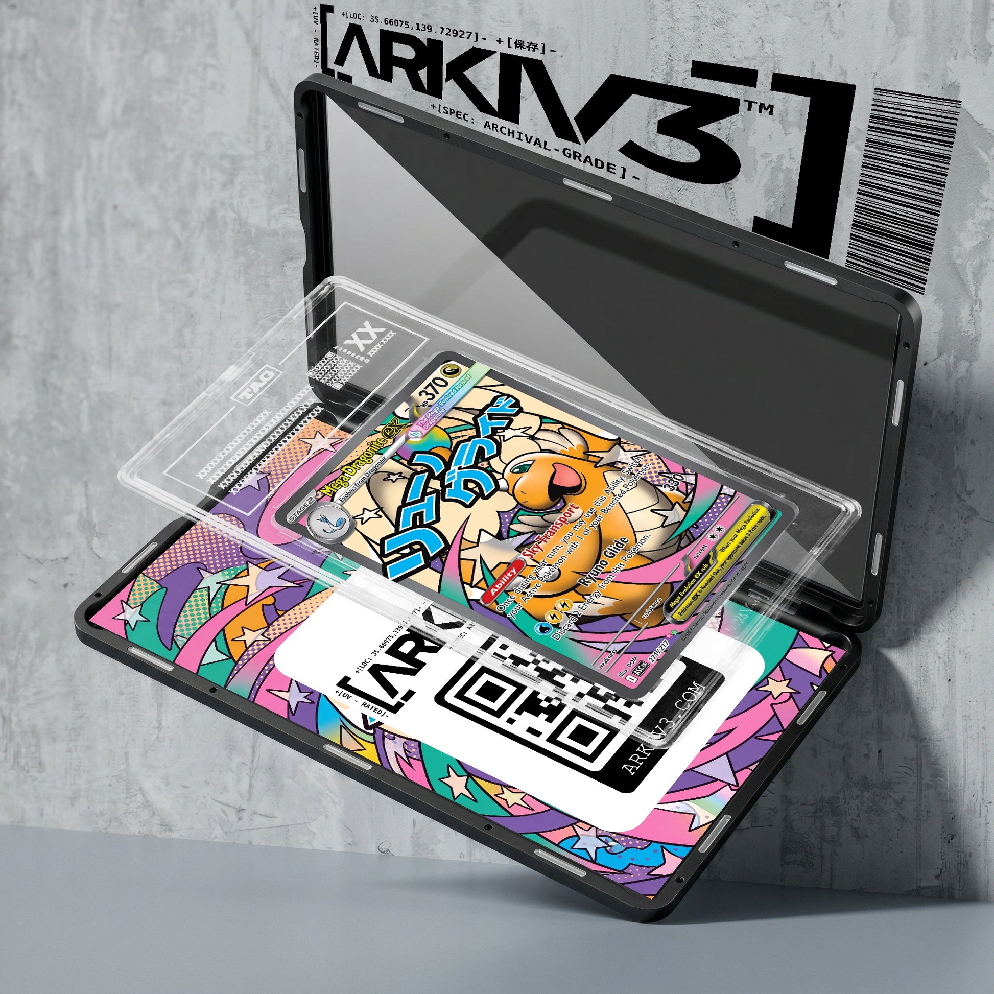 ARKIV3 TAG graded exploded mockup