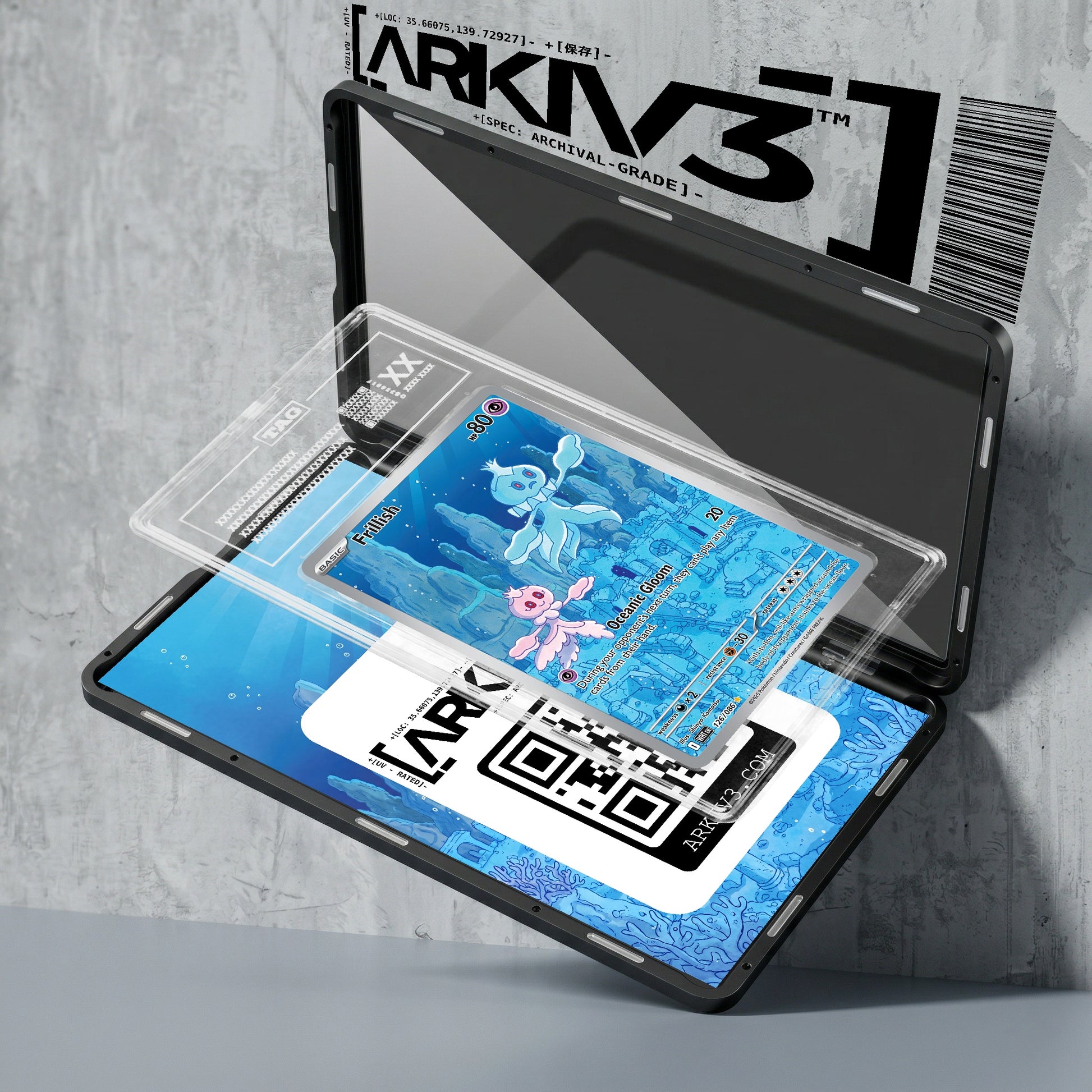 ARKIV3 TAG graded exploded mockup