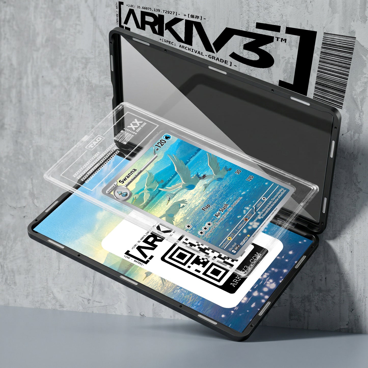 ARKIV3 TAG graded exploded mockup