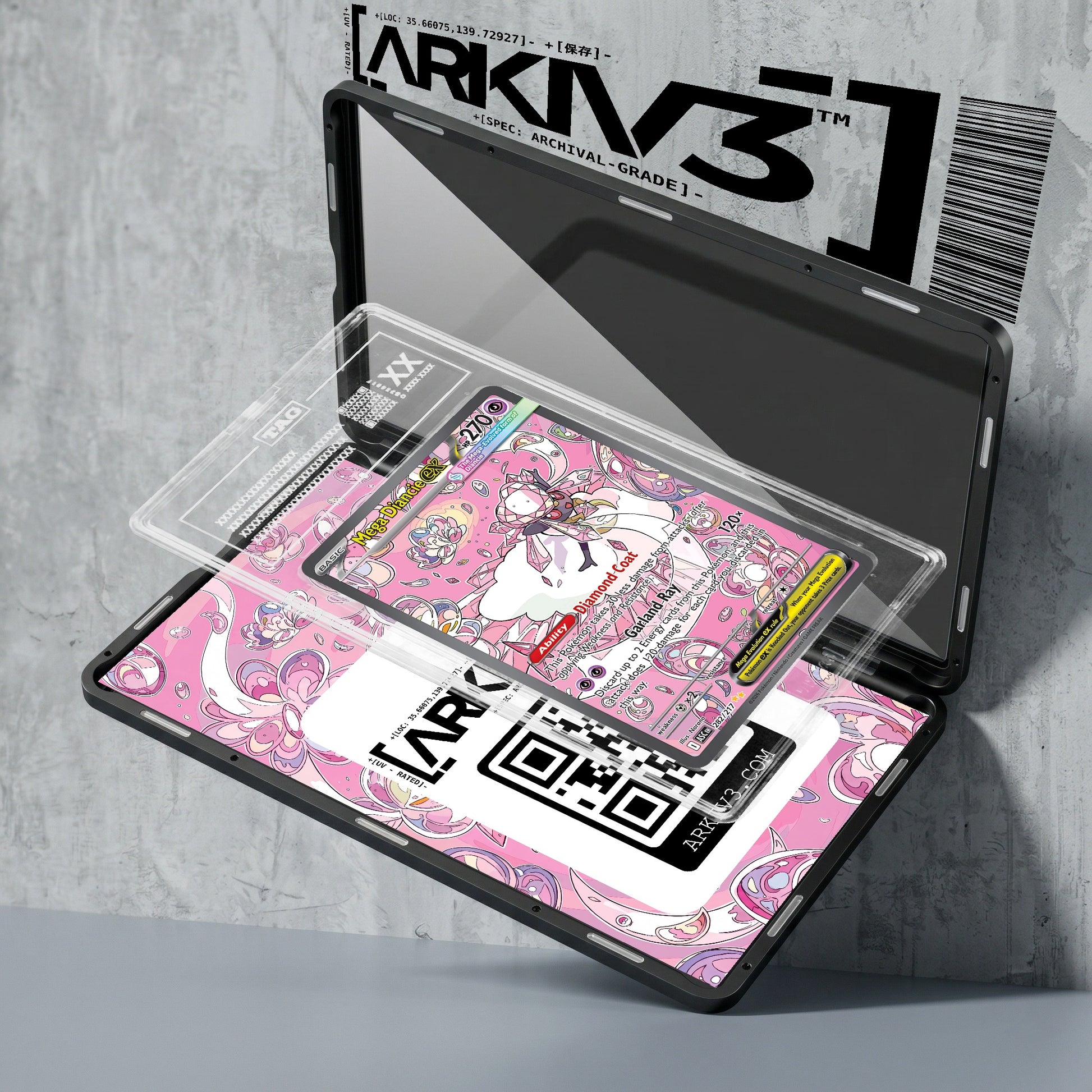 ARKIV3 TAG graded exploded mockup