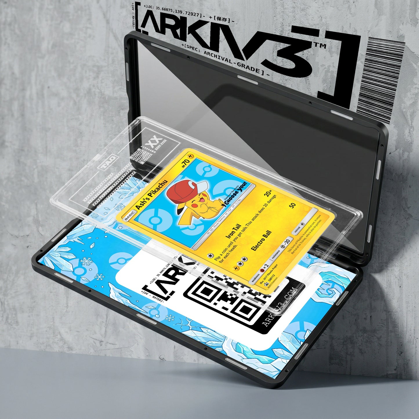 ARKIV3 TAG graded exploded mockup