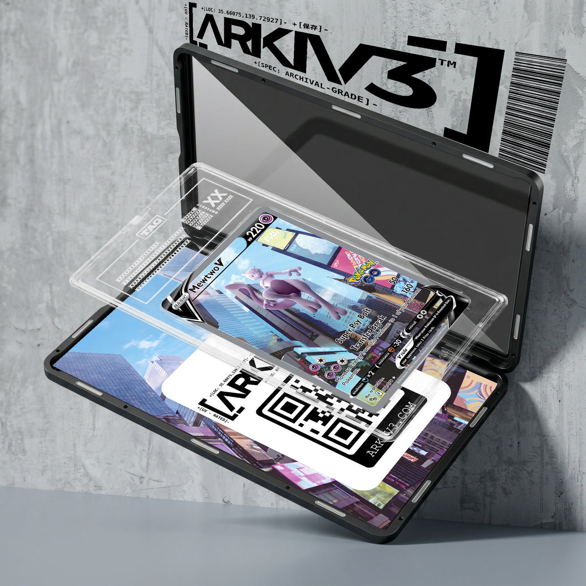 ARKIV3 TAG graded exploded mockup
