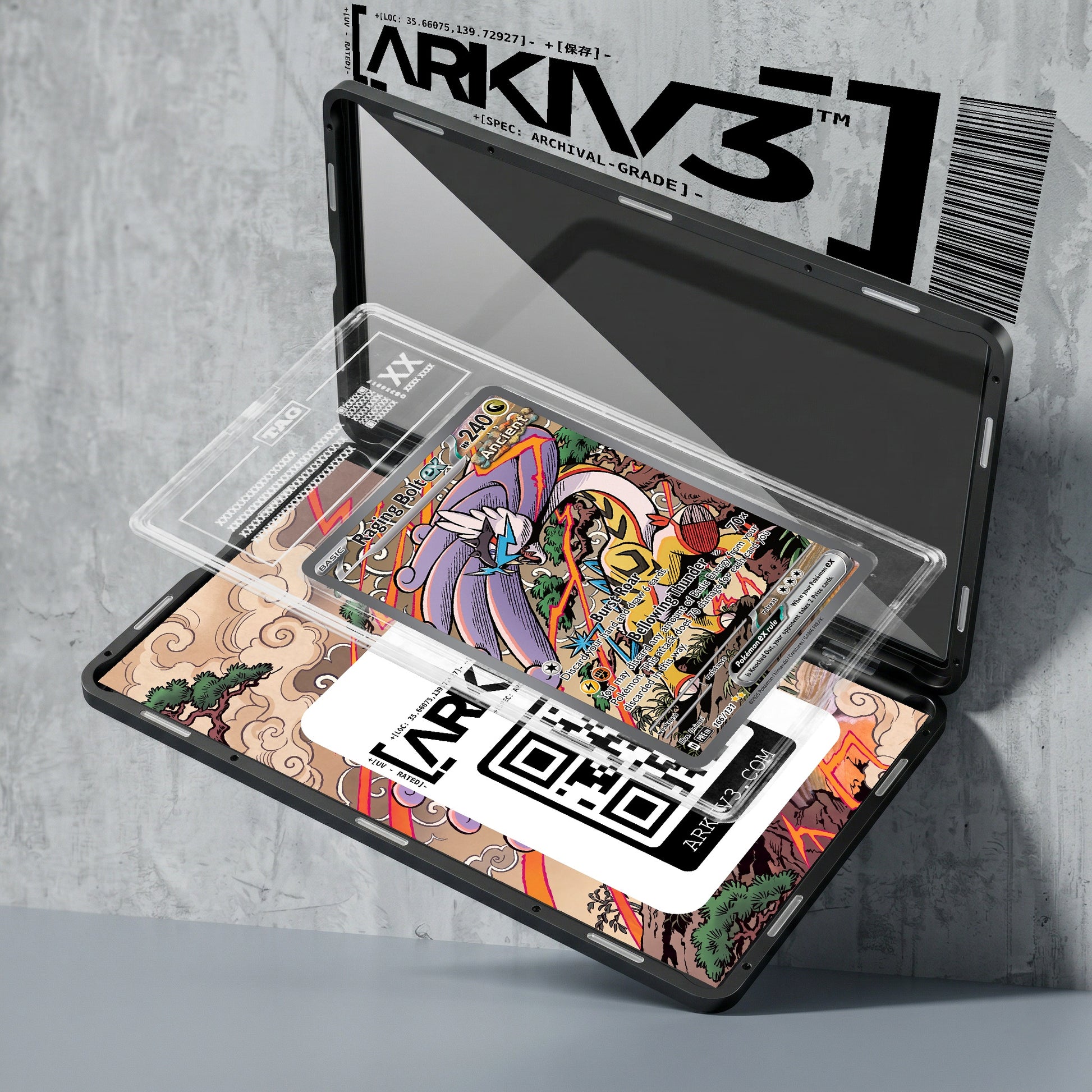 ARKIV3 TAG graded exploded mockup