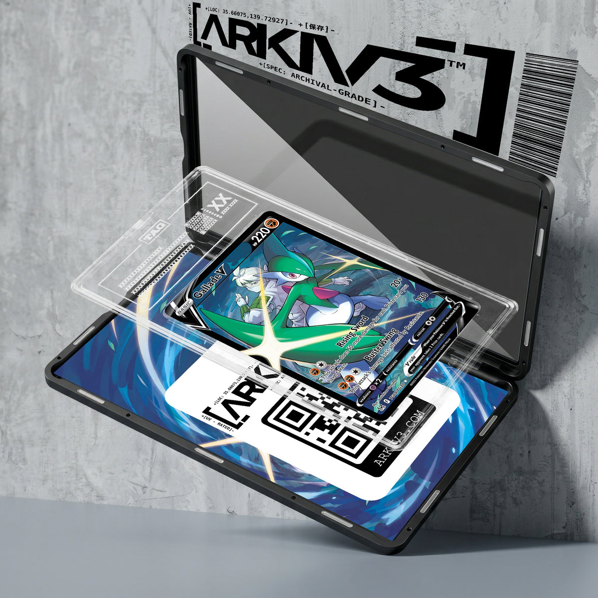 ARKIV3 TAG graded exploded mockup