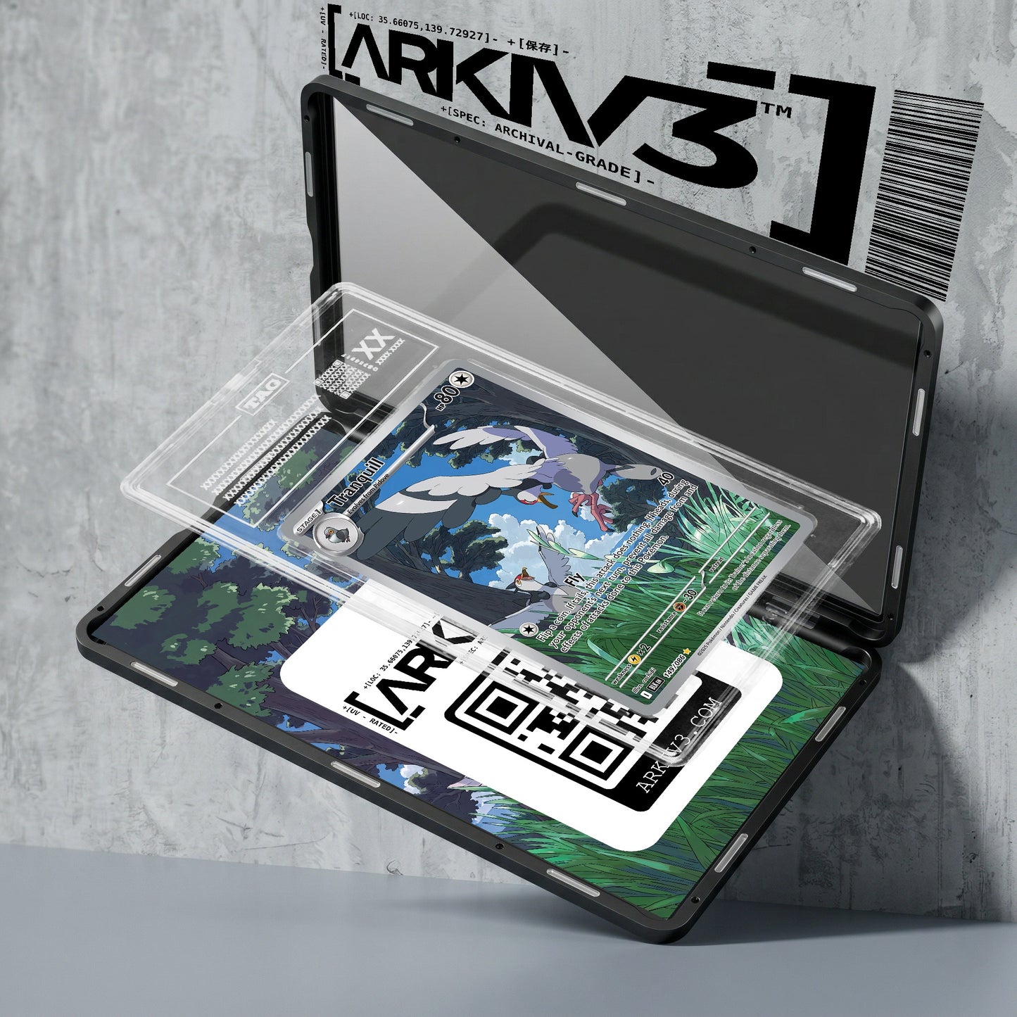 ARKIV3 TAG graded exploded mockup