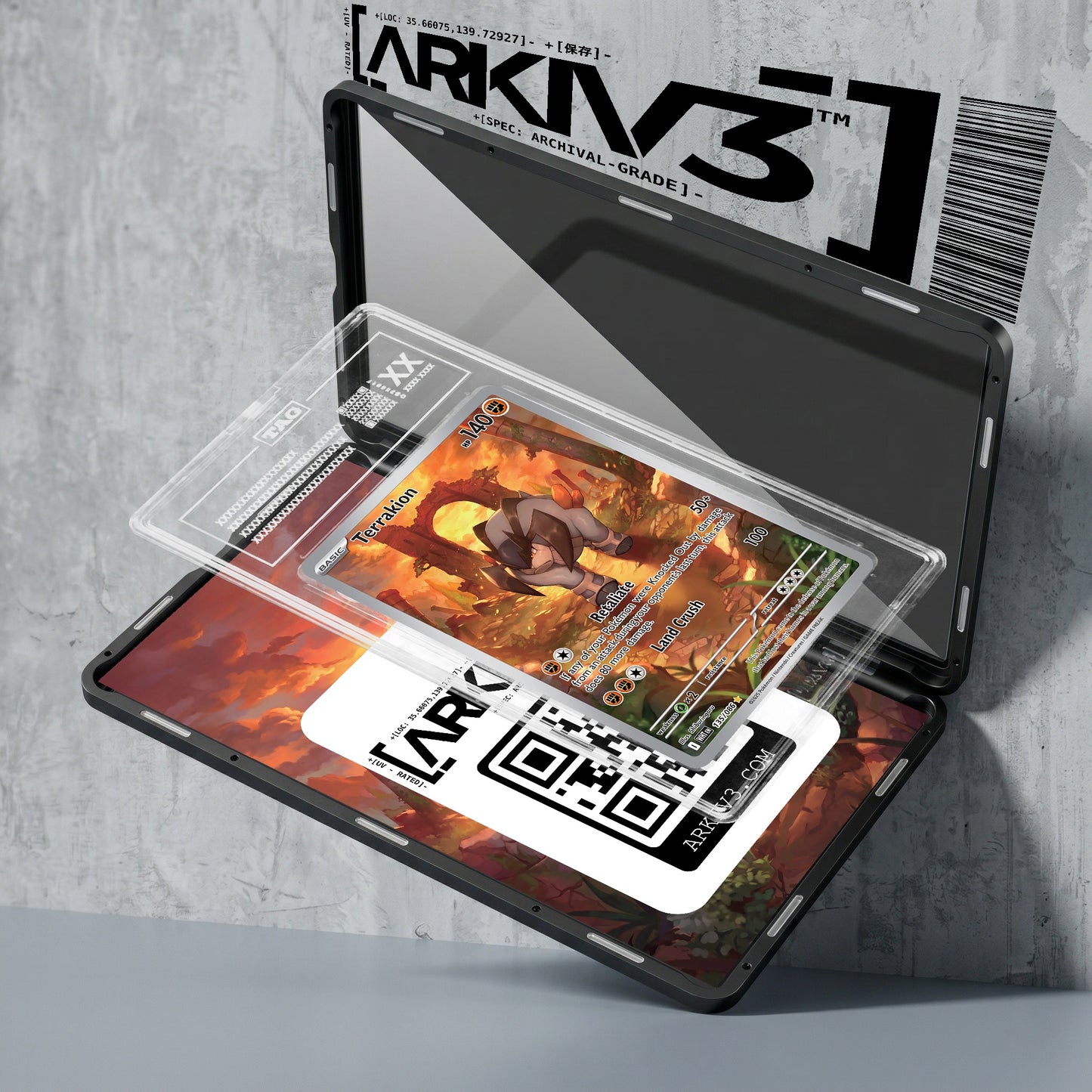 ARKIV3 TAG graded exploded mockup
