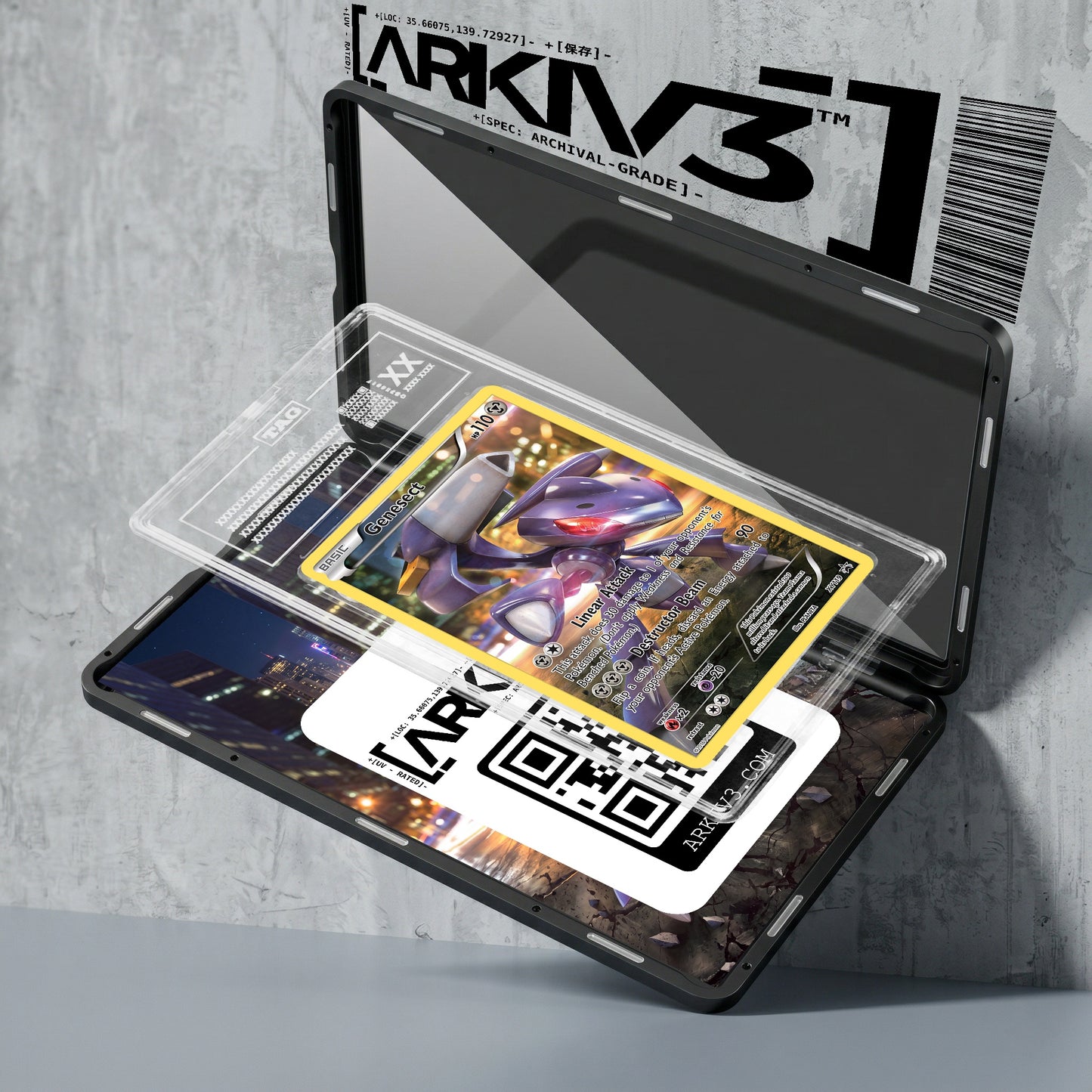 ARKIV3 TAG graded exploded mockup