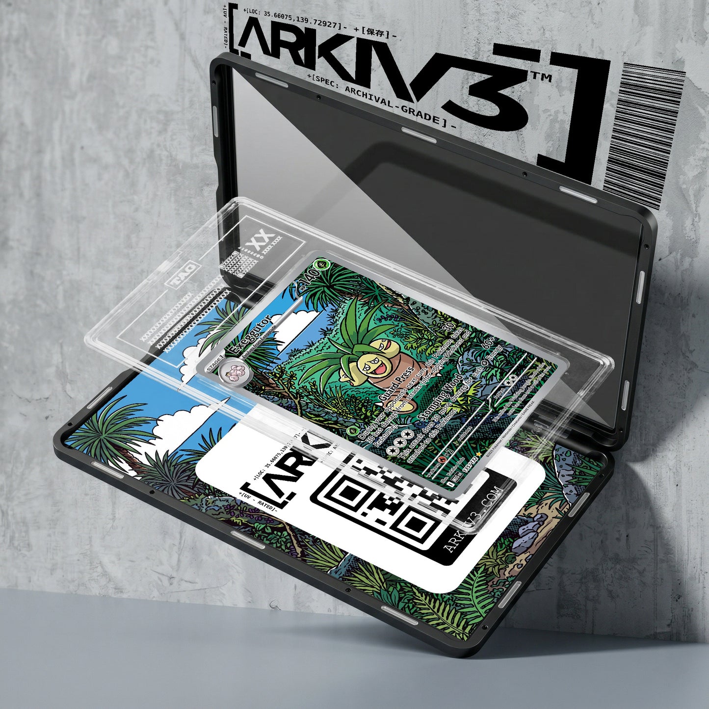 ARKIV3 TAG graded exploded mockup