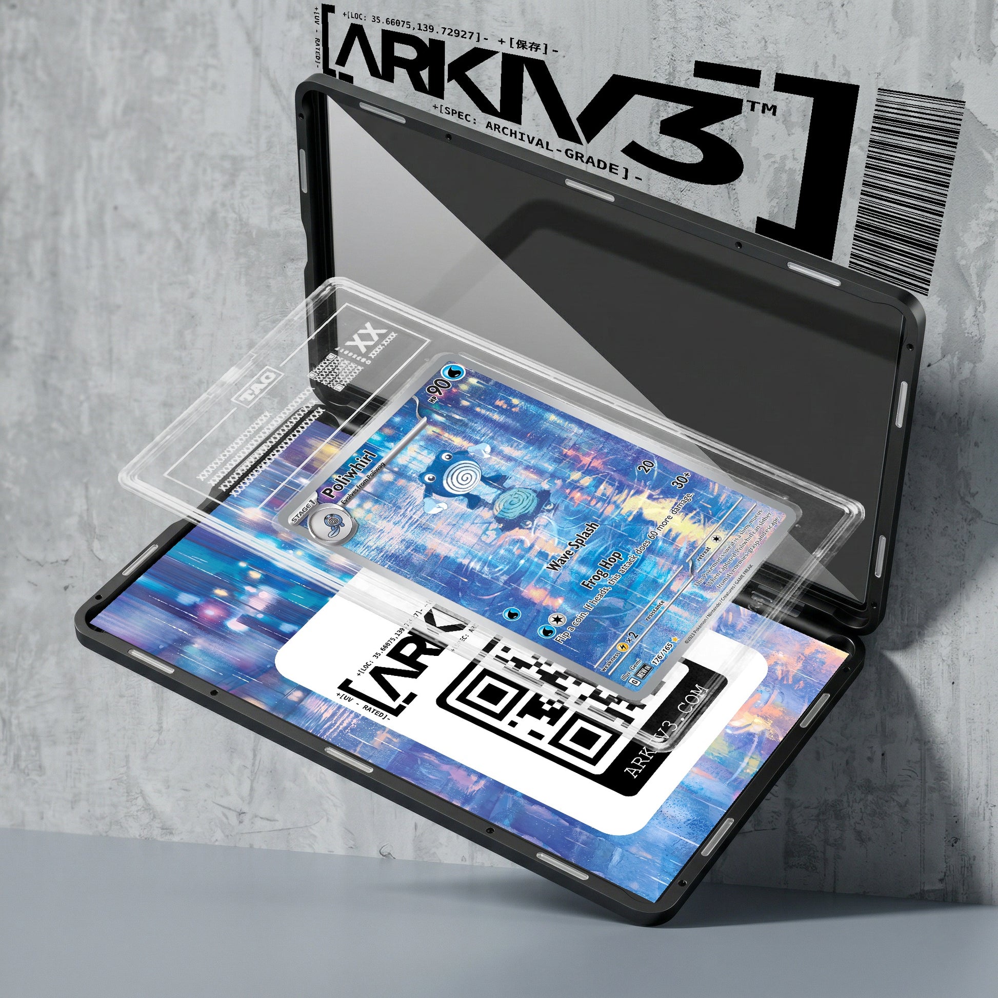 ARKIV3 TAG graded exploded mockup