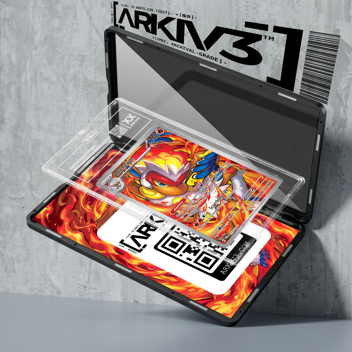 ARKIV3 TAG graded exploded mockup