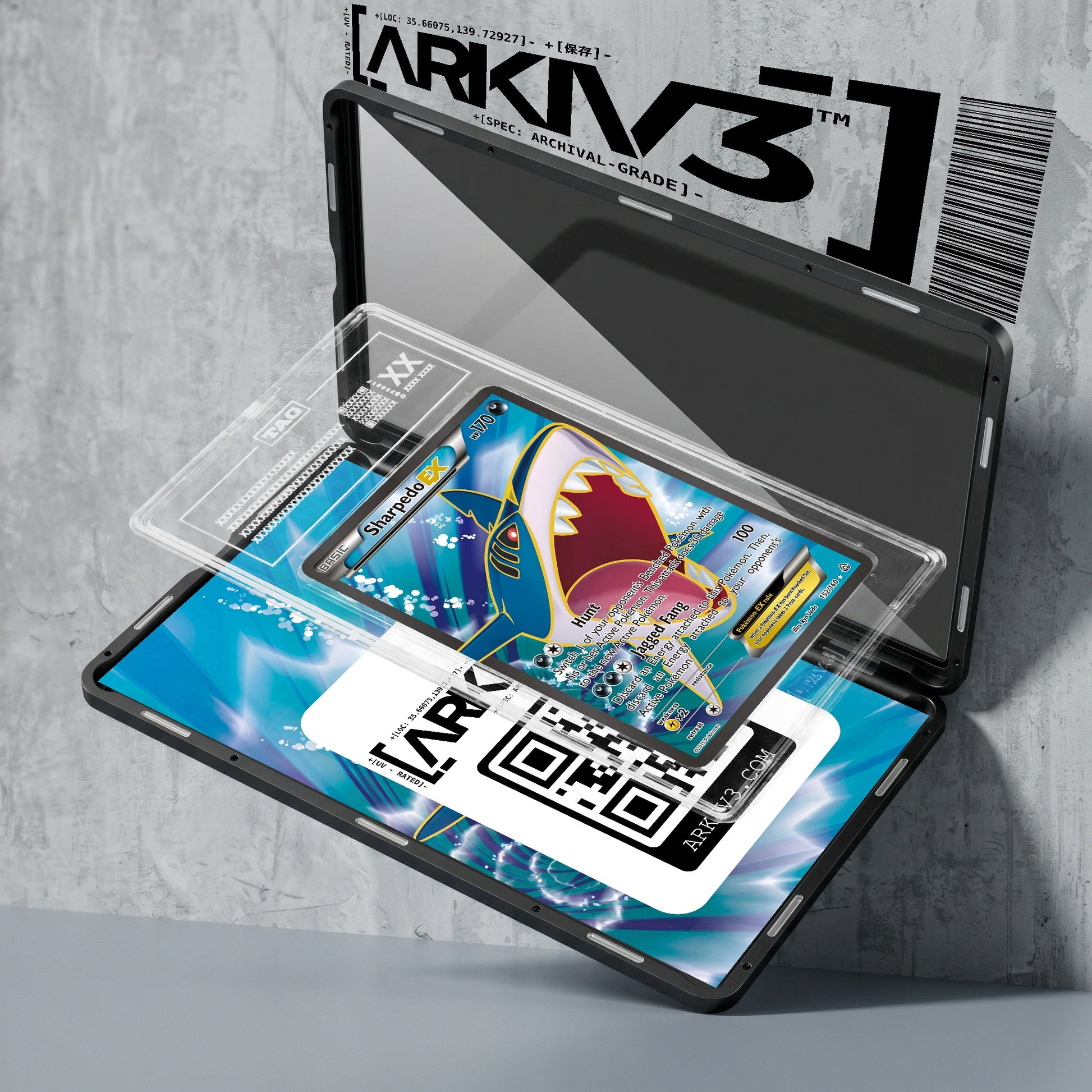 ARKIV3 TAG graded exploded mockup