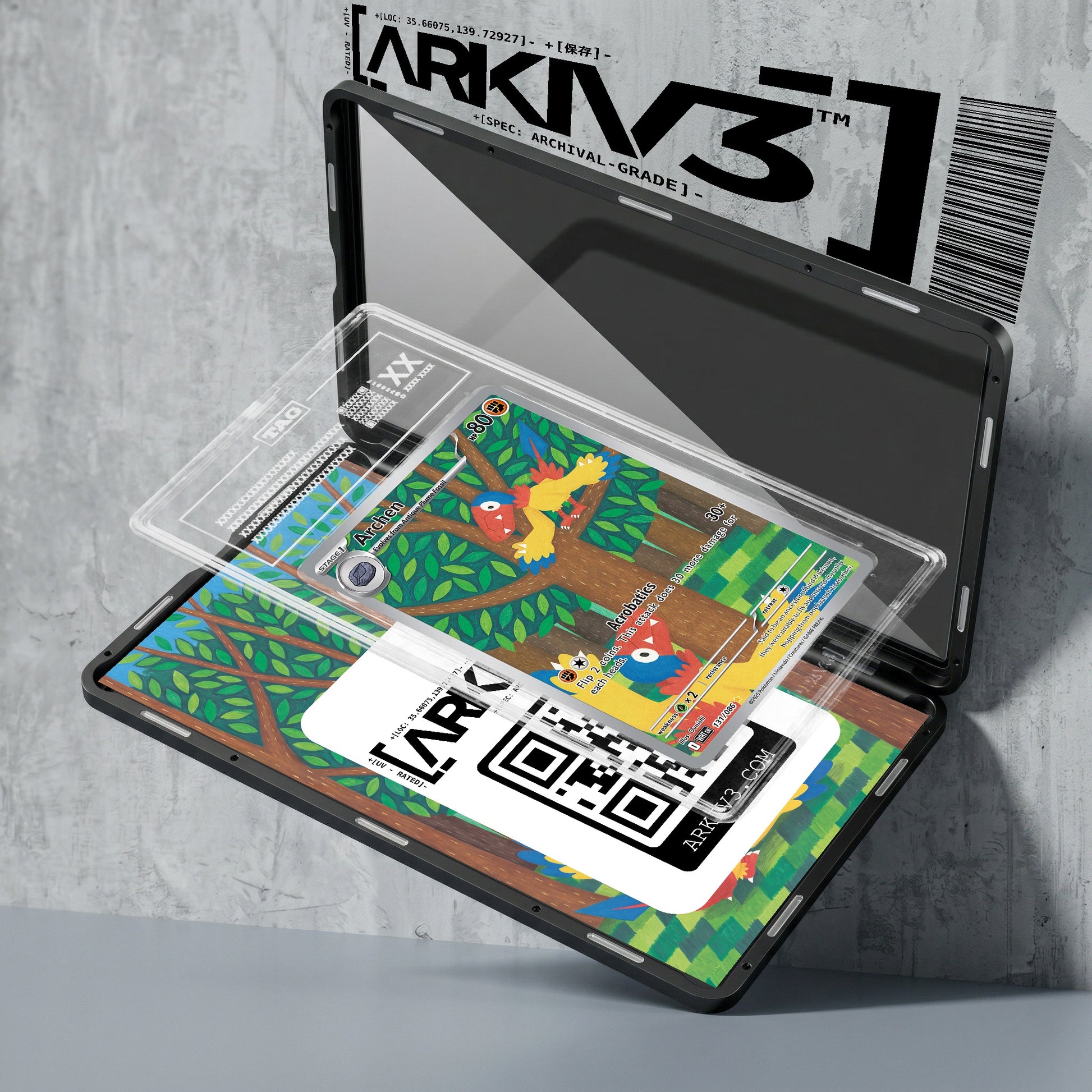 ARKIV3 TAG graded exploded mockup