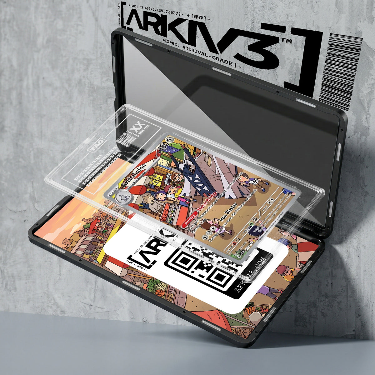 ARKIV3 TAG graded exploded mockup
