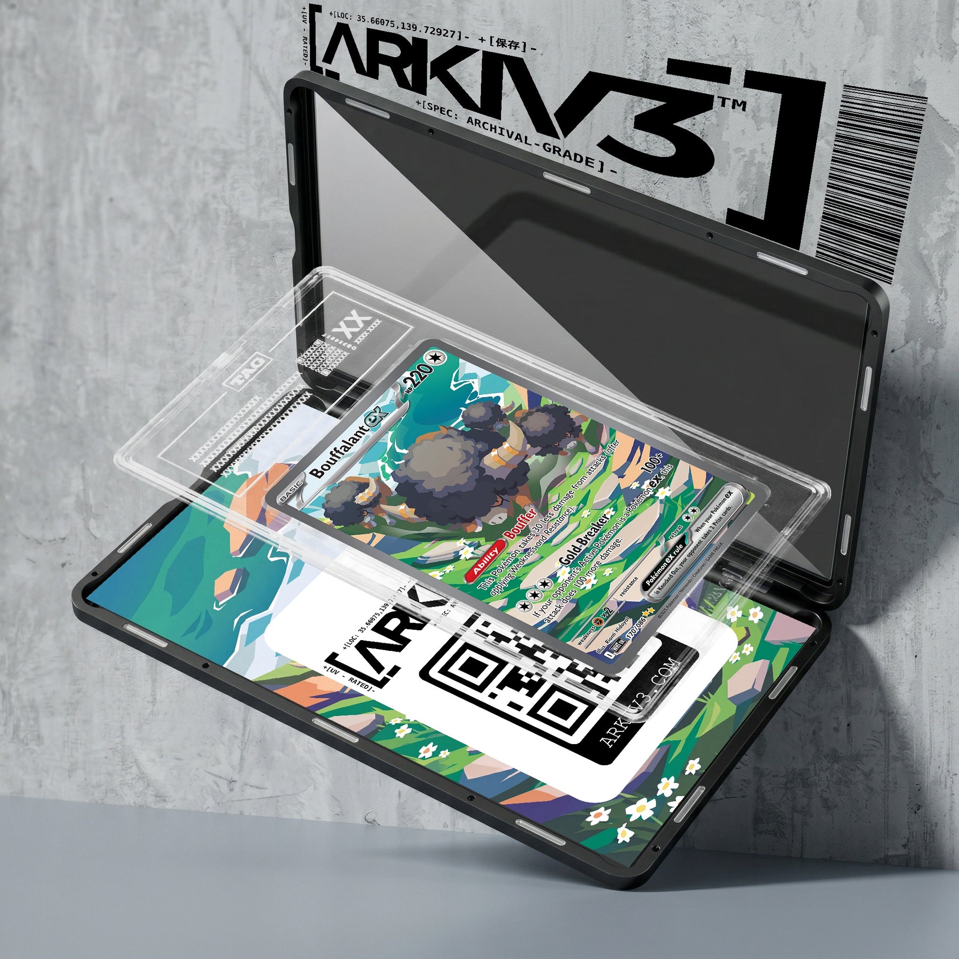 ARKIV3 TAG graded exploded mockup