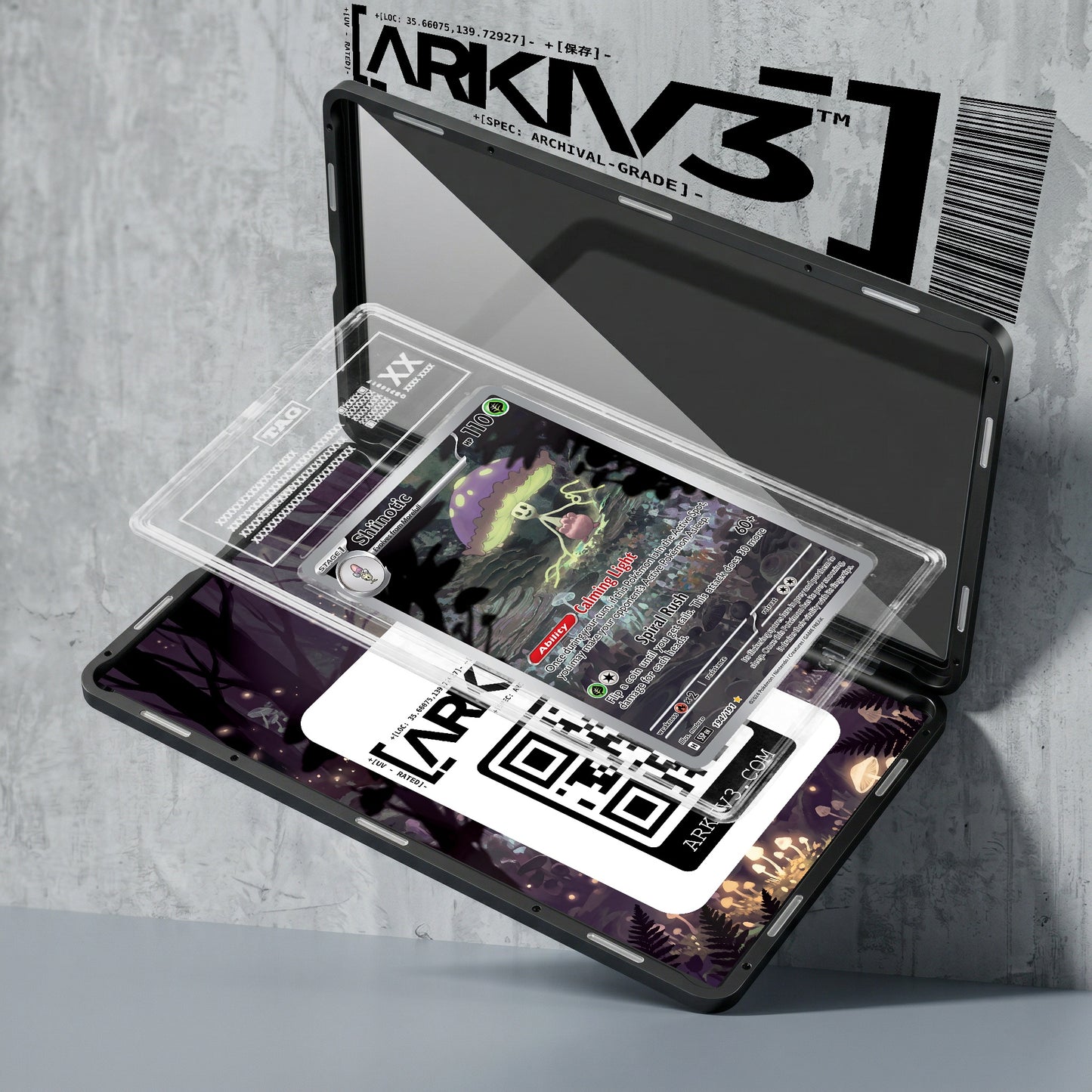 ARKIV3 TAG graded exploded mockup